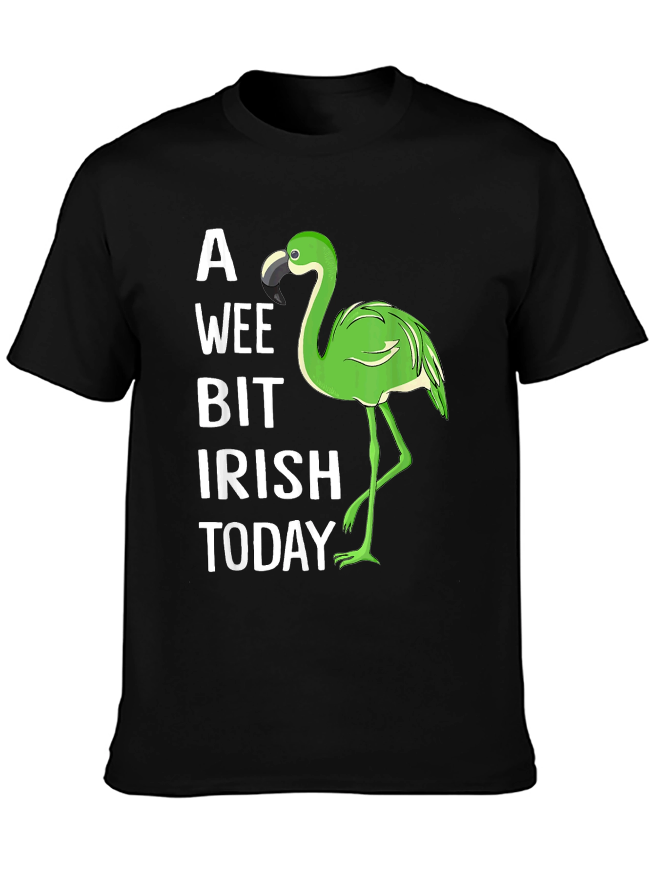 A Wee Bit Irish Flamingo Graphic Tee