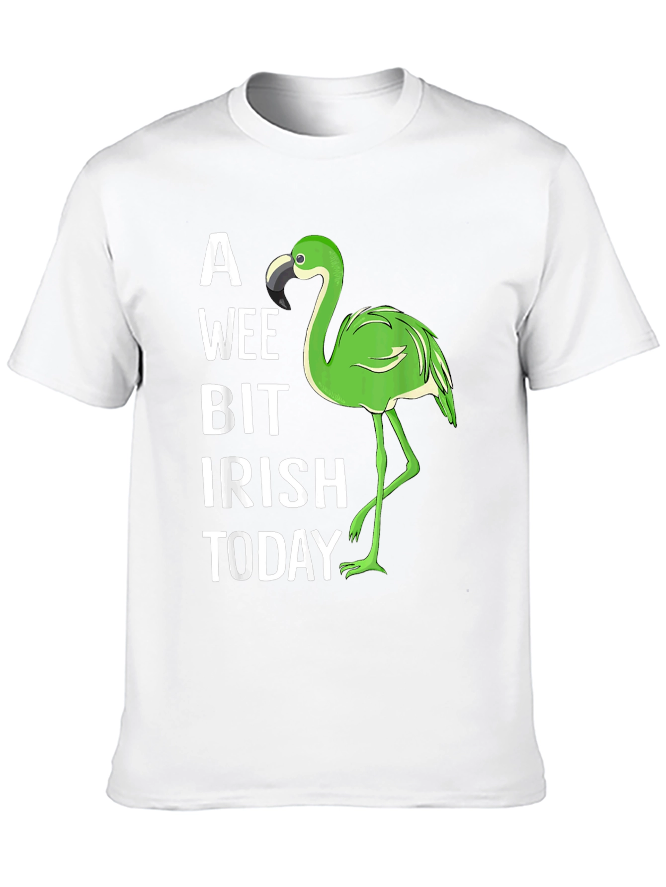 A Wee Bit Irish Flamingo Graphic Tee