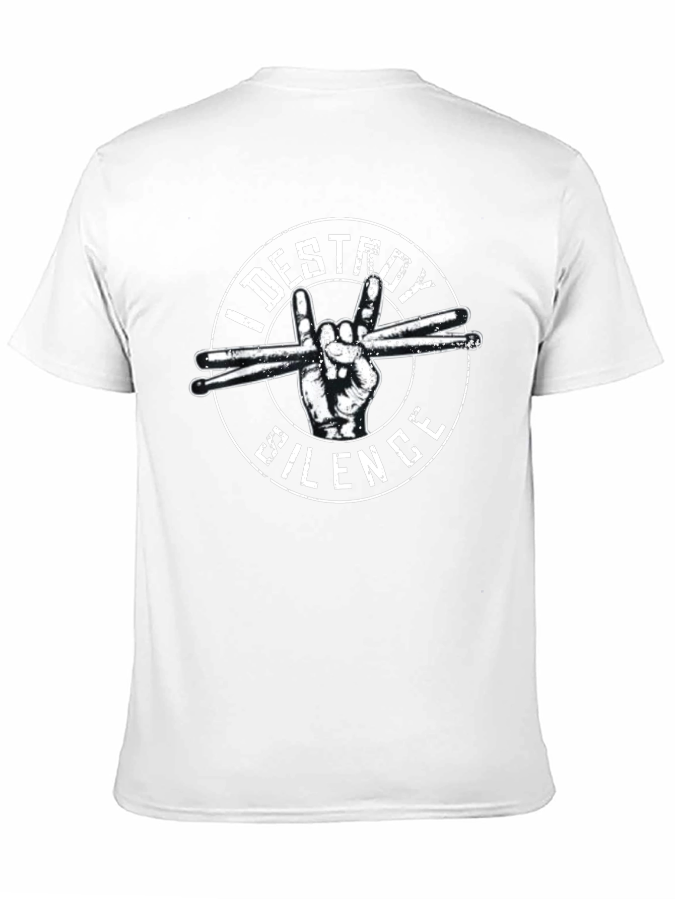 I Destroy Silence Drummer T-Shirt - Rock On!