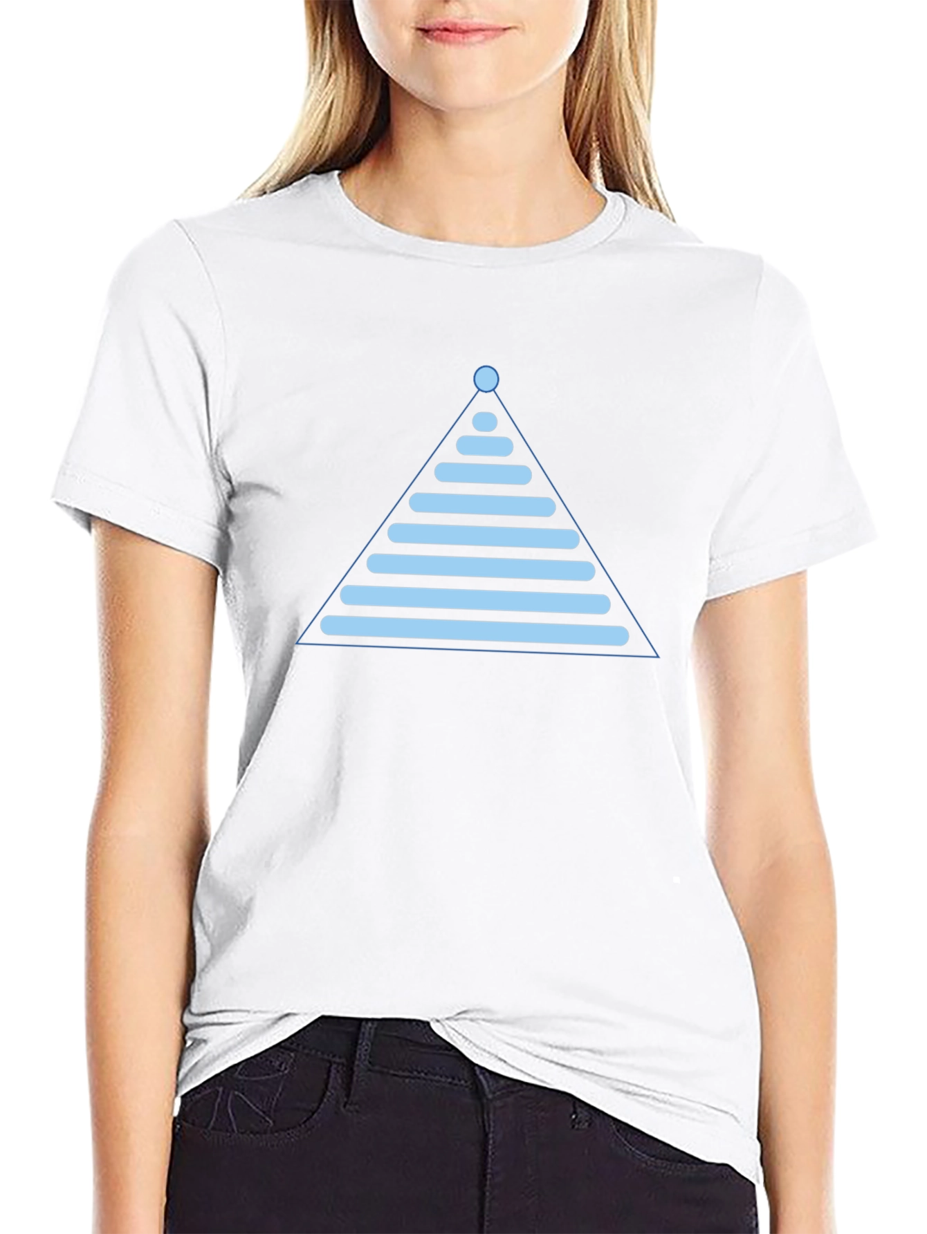 Modern Geometric Pyramid T-Shirt