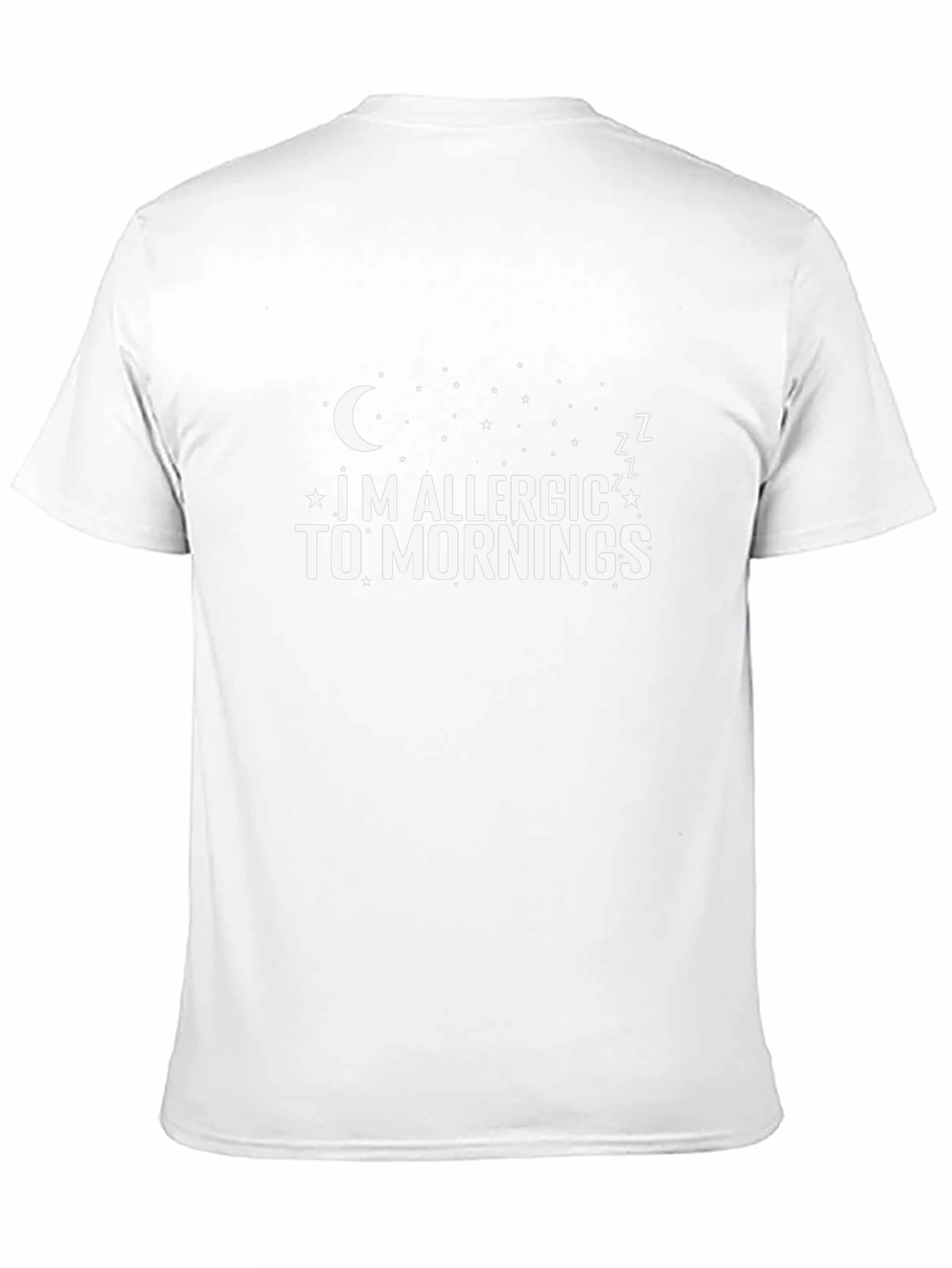 Allergic to Mornings Black T-Shirt
