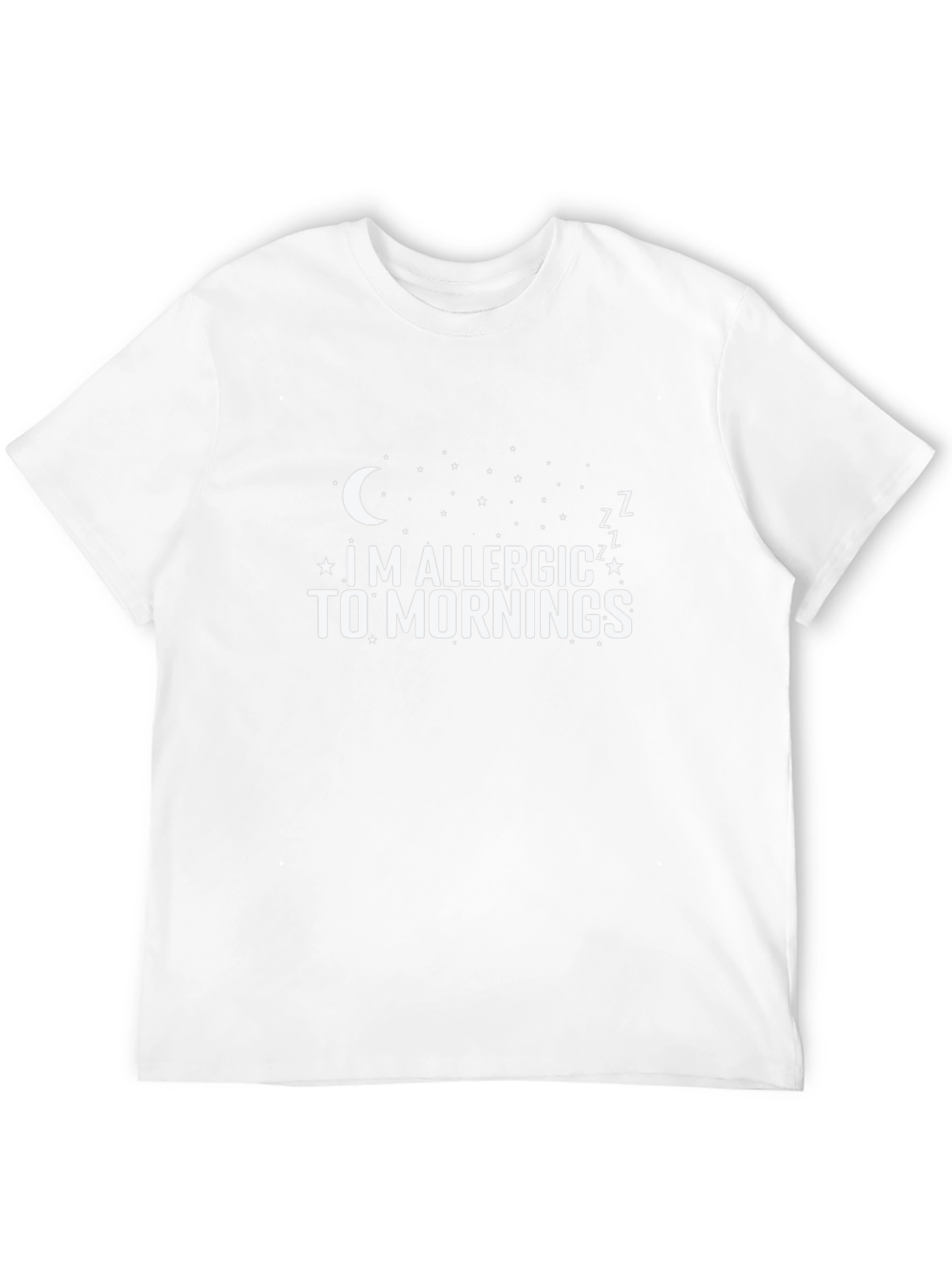 Allergic to Mornings Black T-Shirt