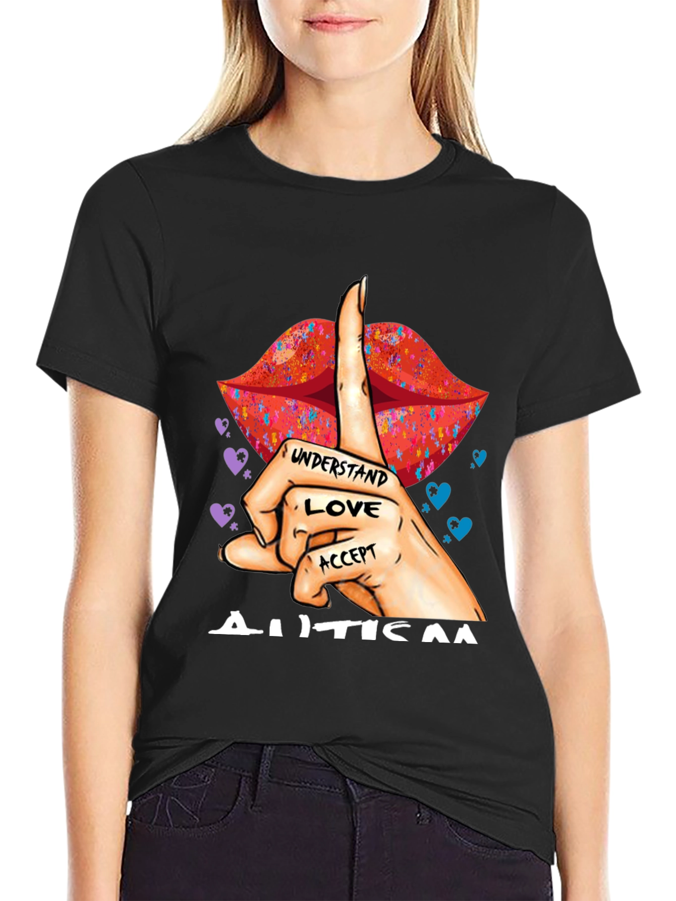 Autism Awareness Understand Love Accept Graphic Tee