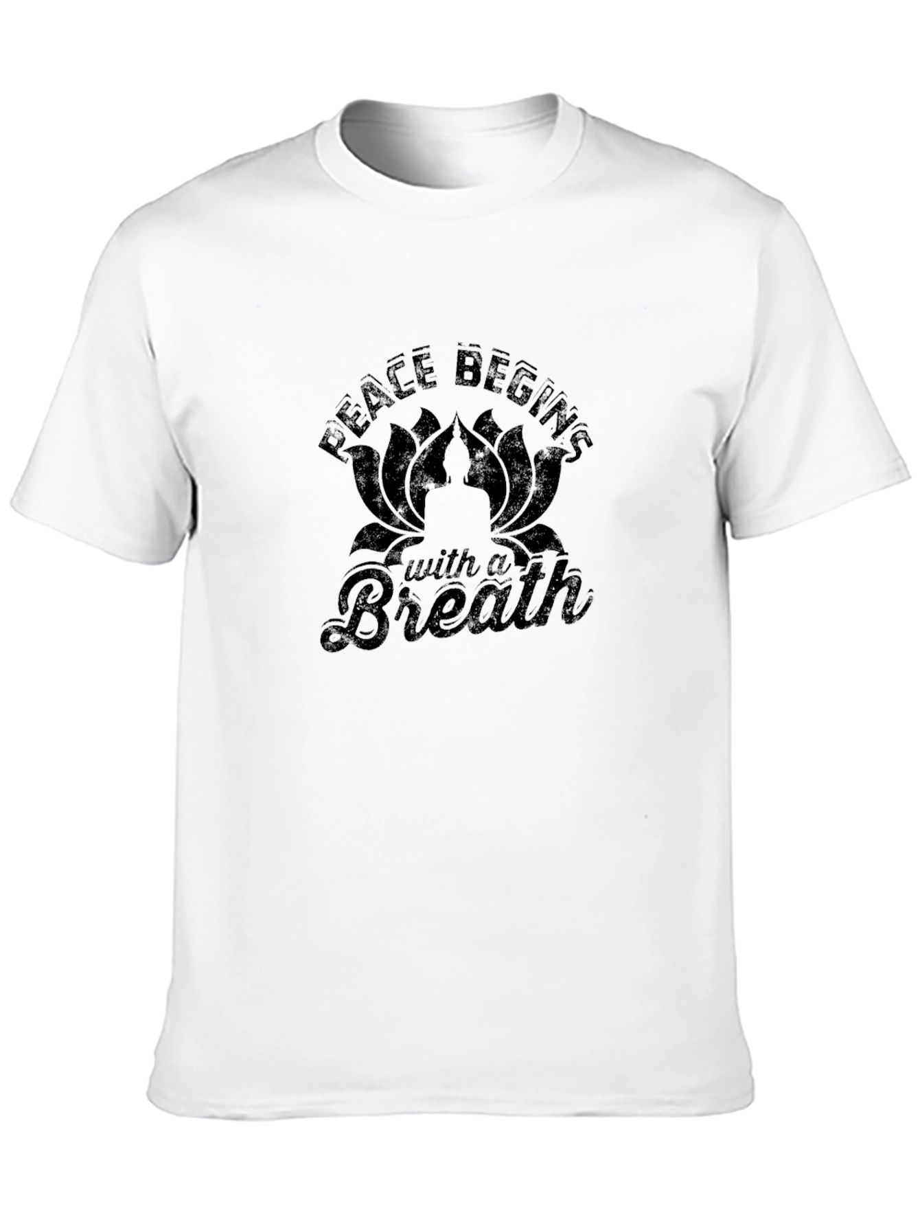 Peace Begins With A Breath Graphic Tee