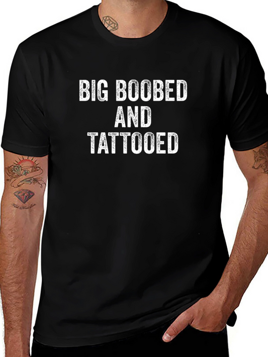 Big Boobed & Tattooed Graphic T-Shirt - Black