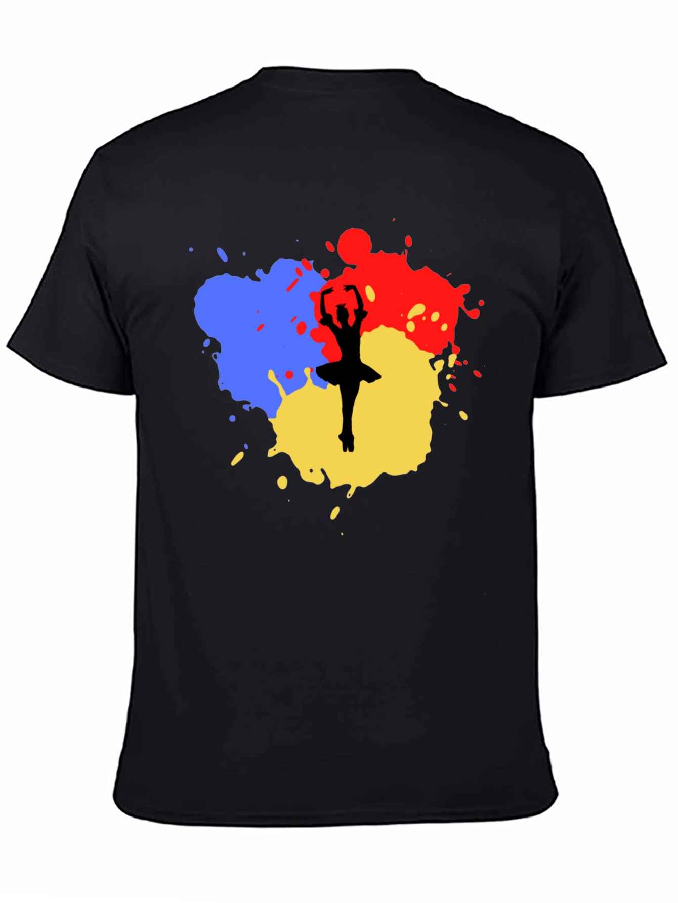 Ballerina Paint Splatter Graphic Tee