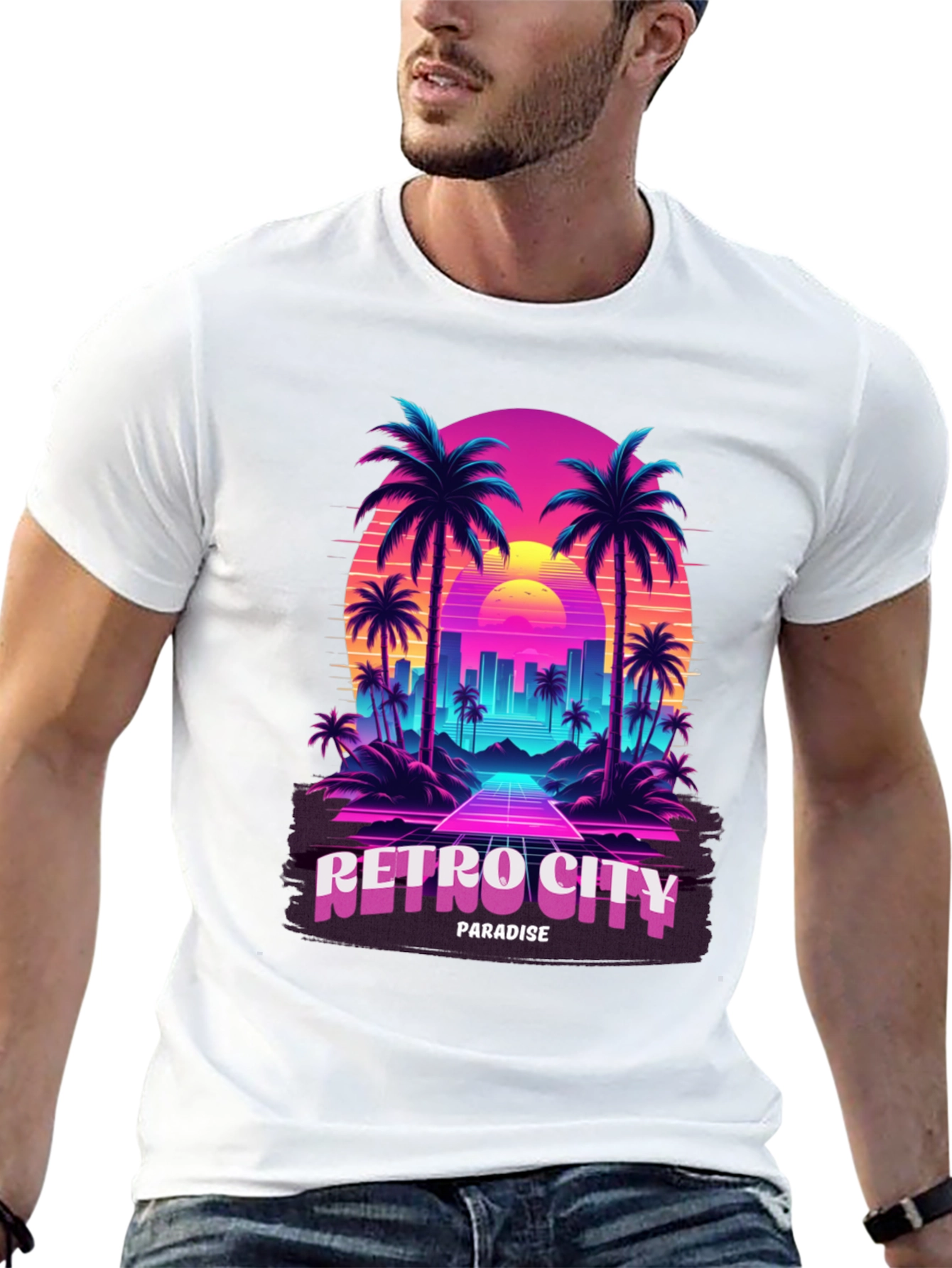 Retro City Paradise T-Shirt