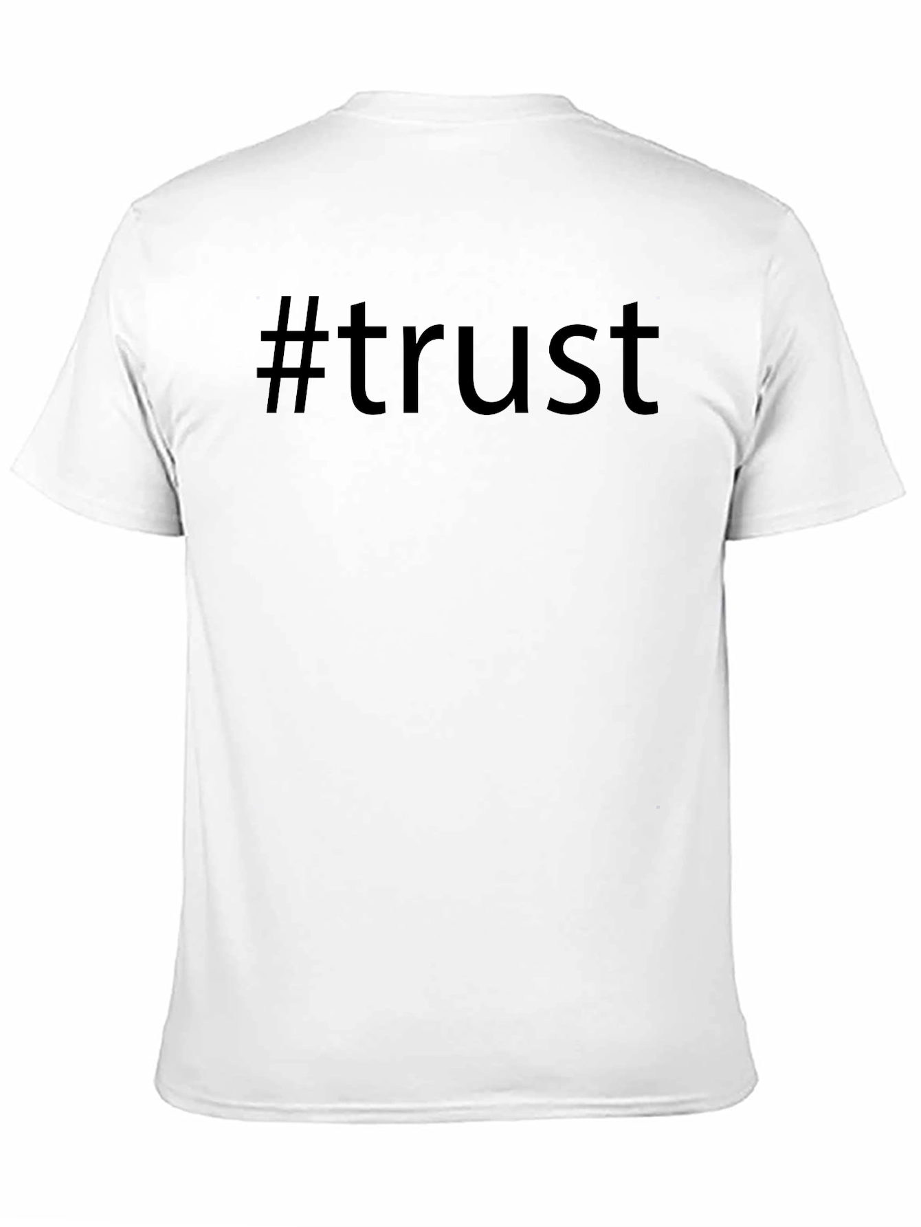 #trust Black Graphic T-Shirt - Casual Style