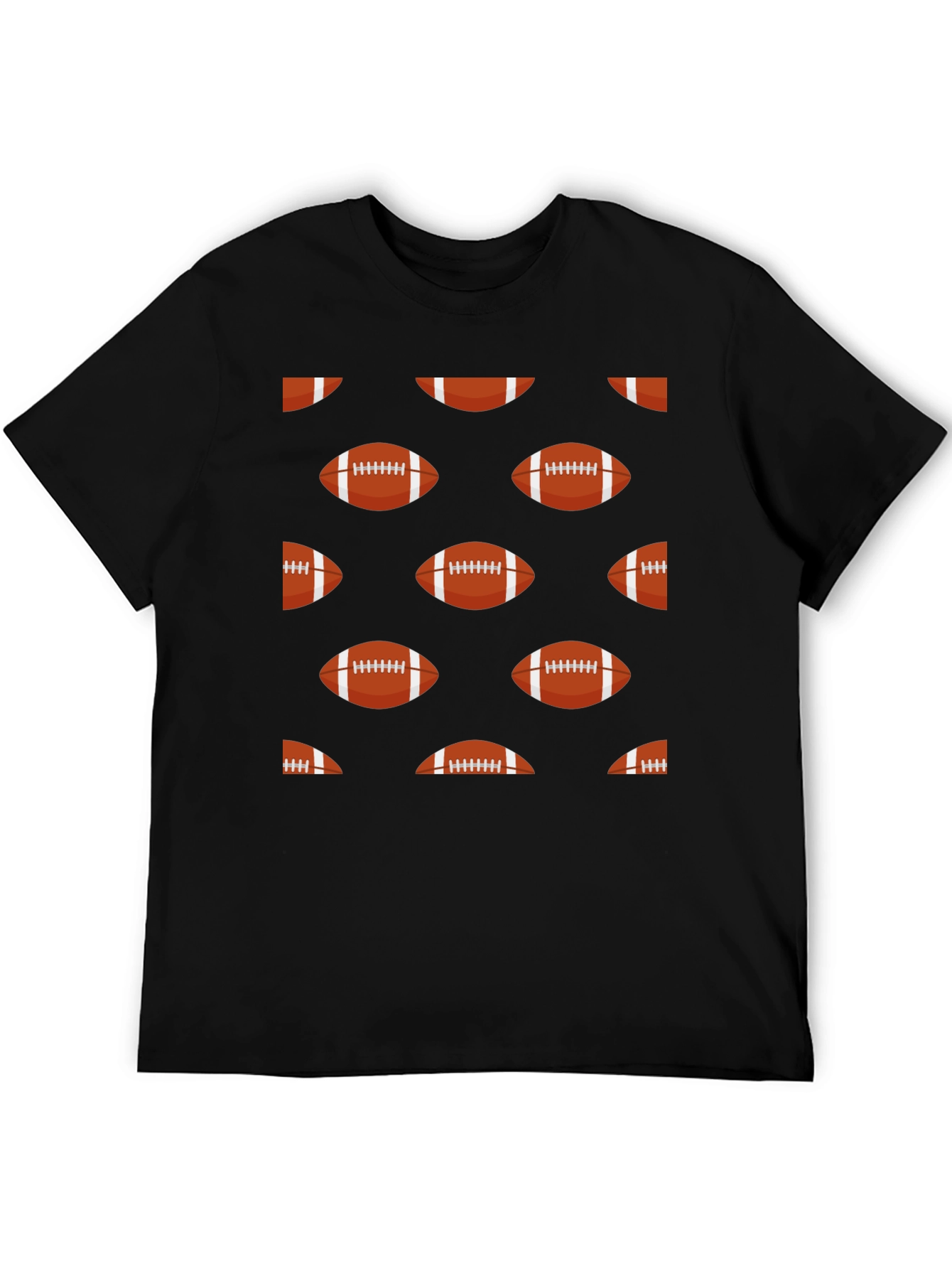Football Pattern T-Shirt