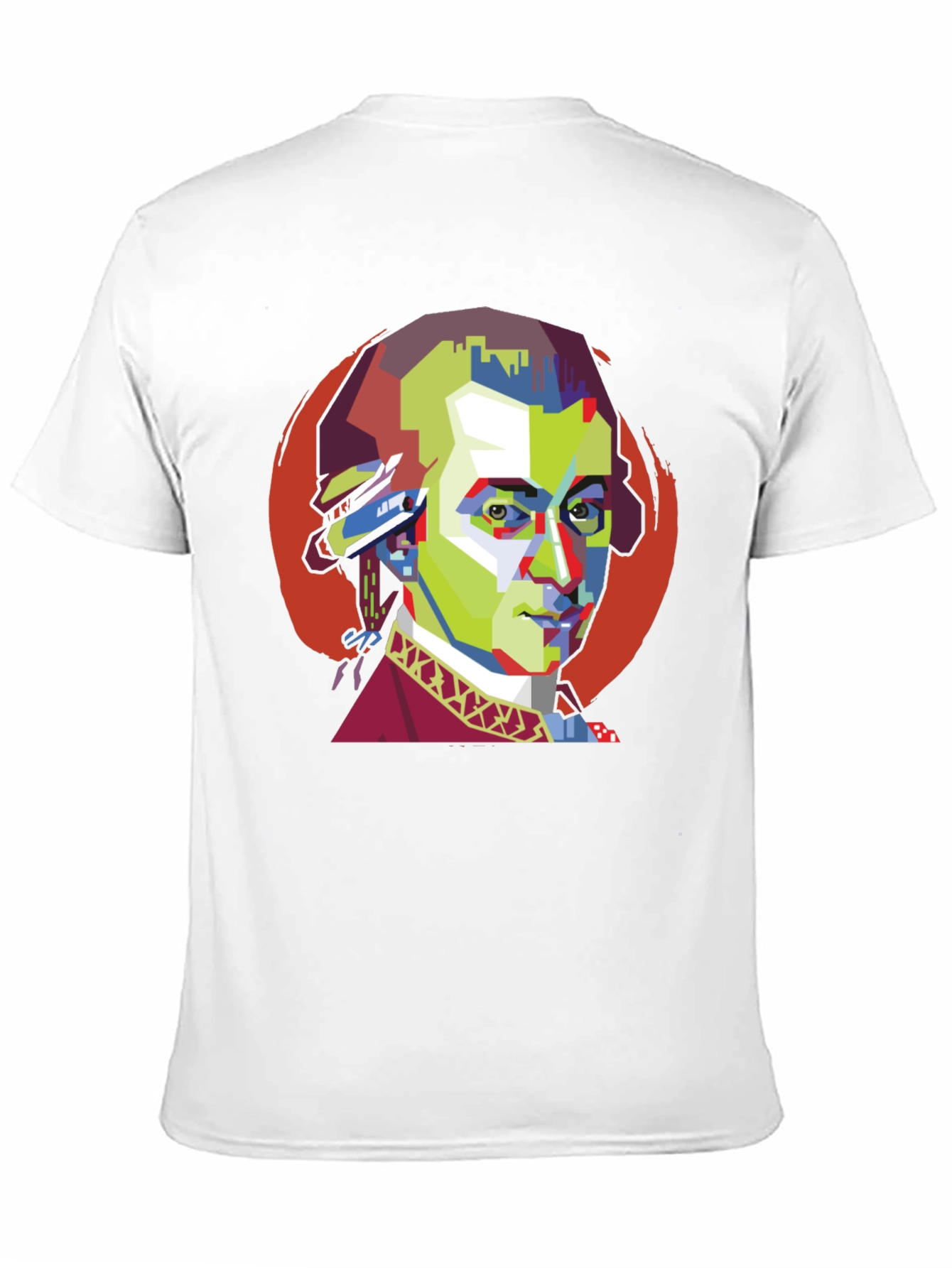 Mozart Pop Art Black T-Shirt