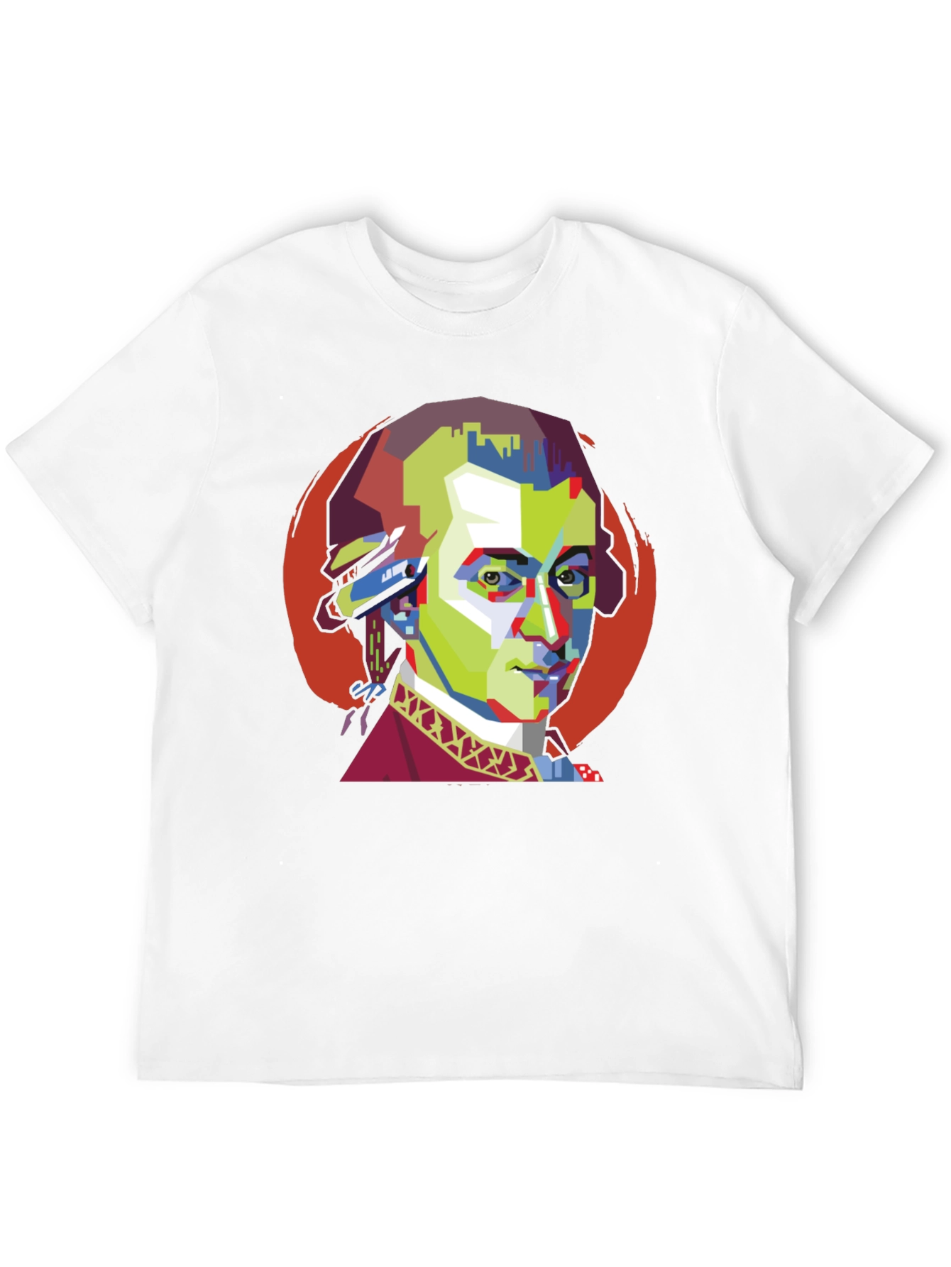 Mozart Pop Art Black T-Shirt