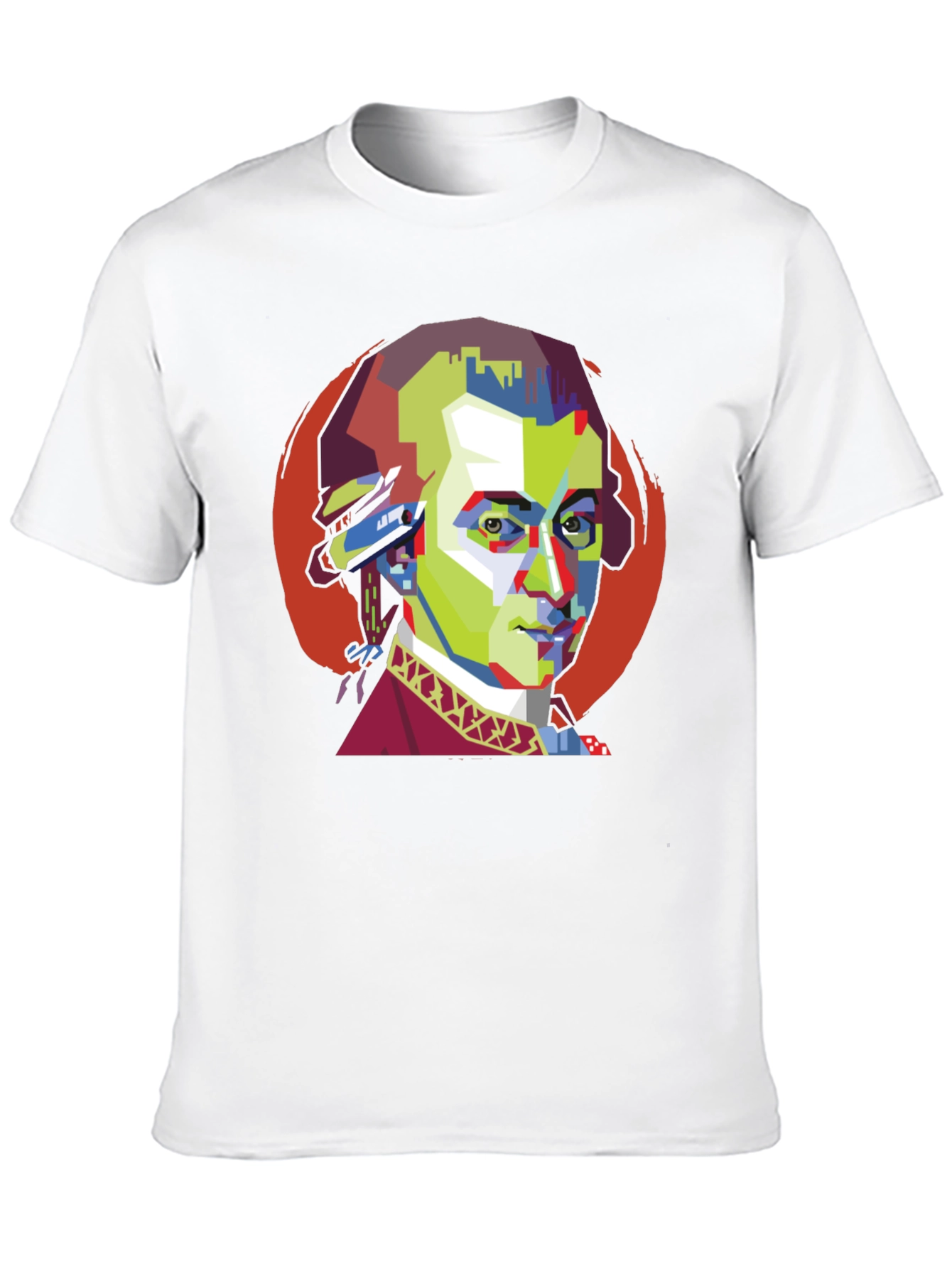 Mozart Pop Art Black T-Shirt