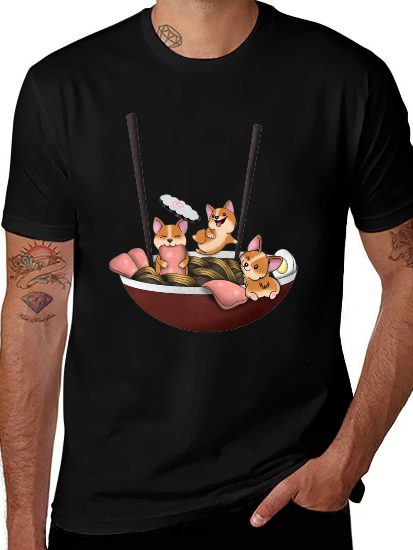 Corgi Ramen T-Shirt