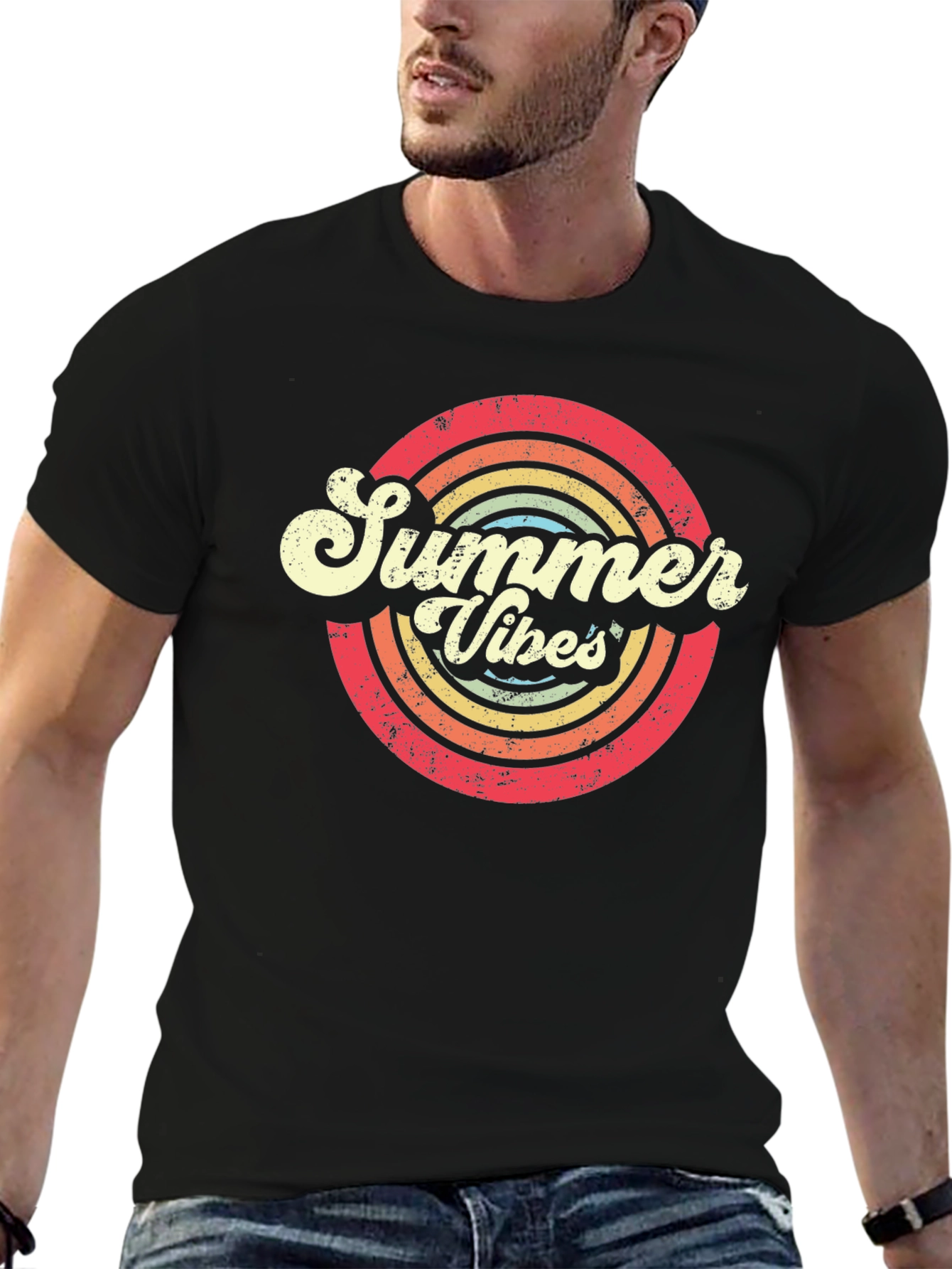 Summer Vibes Retro Graphic T-Shirt