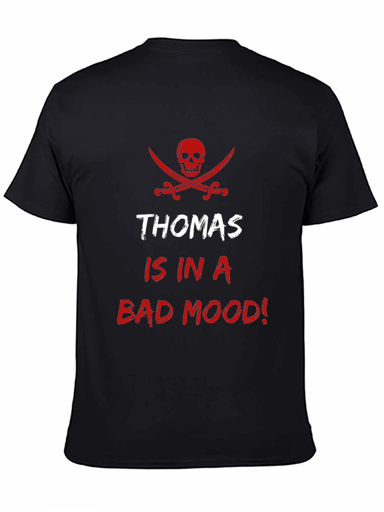 Thomas Bad Mood Pirate T-Shirt - Funny Graphic Tee