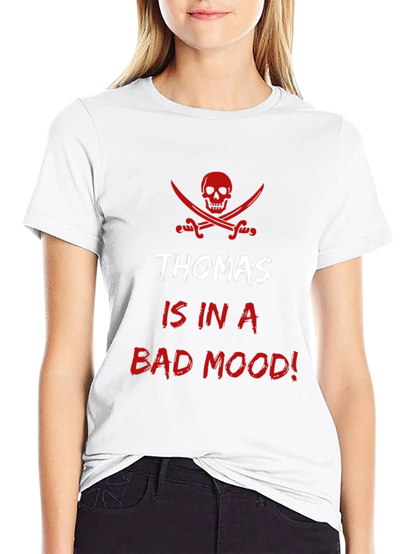 Thomas Bad Mood Pirate T-Shirt - Funny Graphic Tee