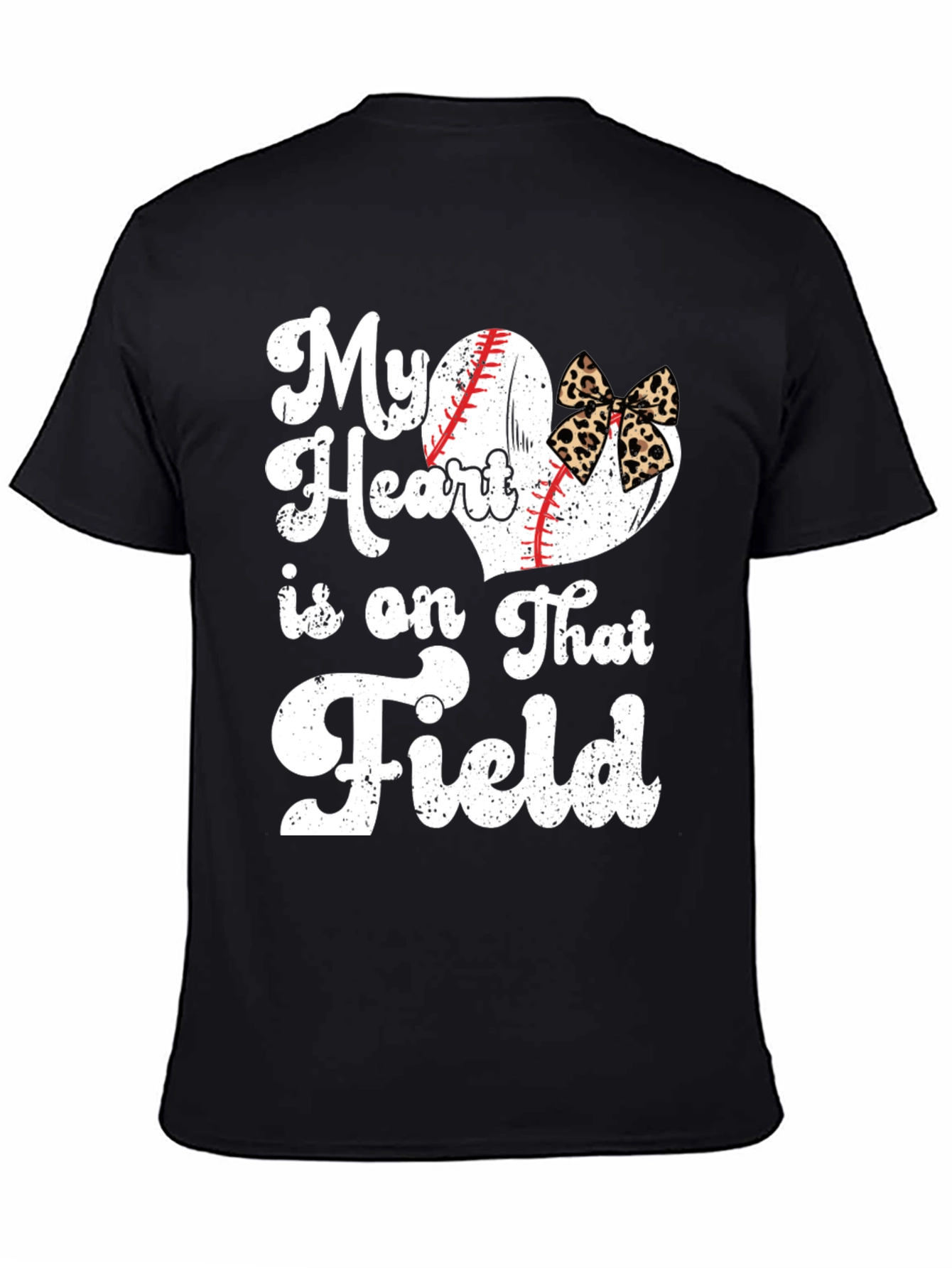 My Heart Is On That Field Baseball Graphic T-Shirt