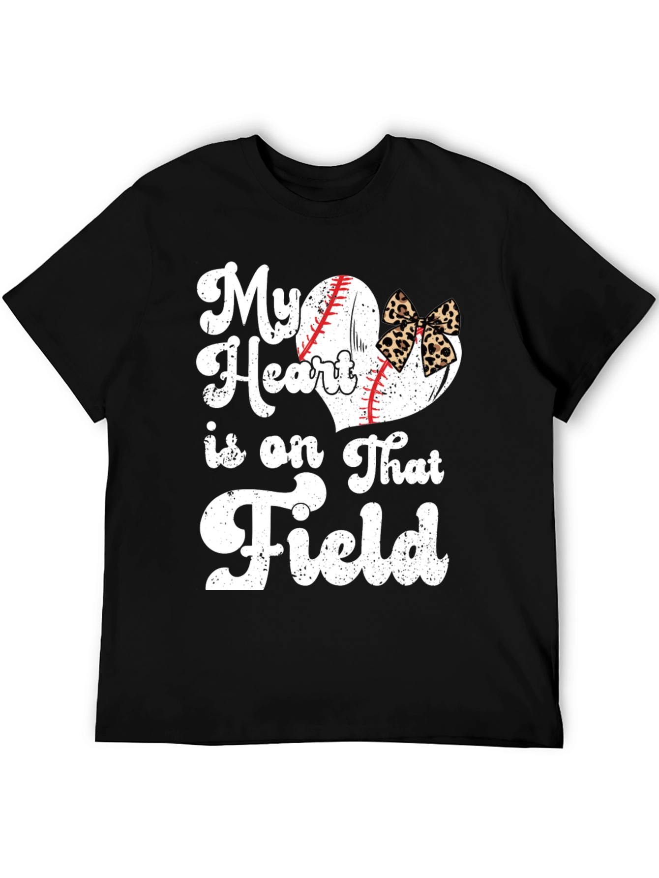 My Heart Is On That Field Baseball Graphic T-Shirt