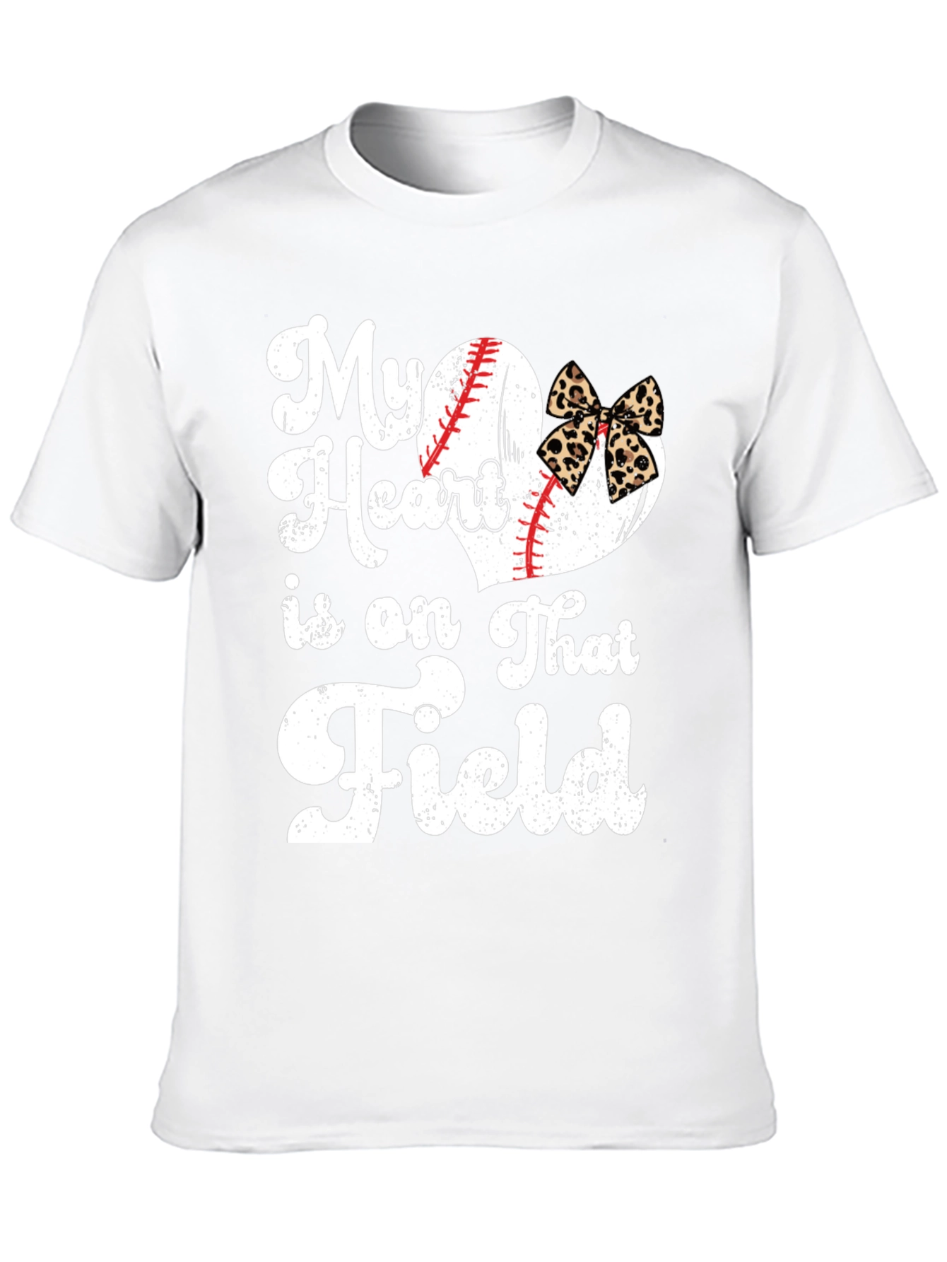 My Heart Is On That Field Baseball Graphic T-Shirt