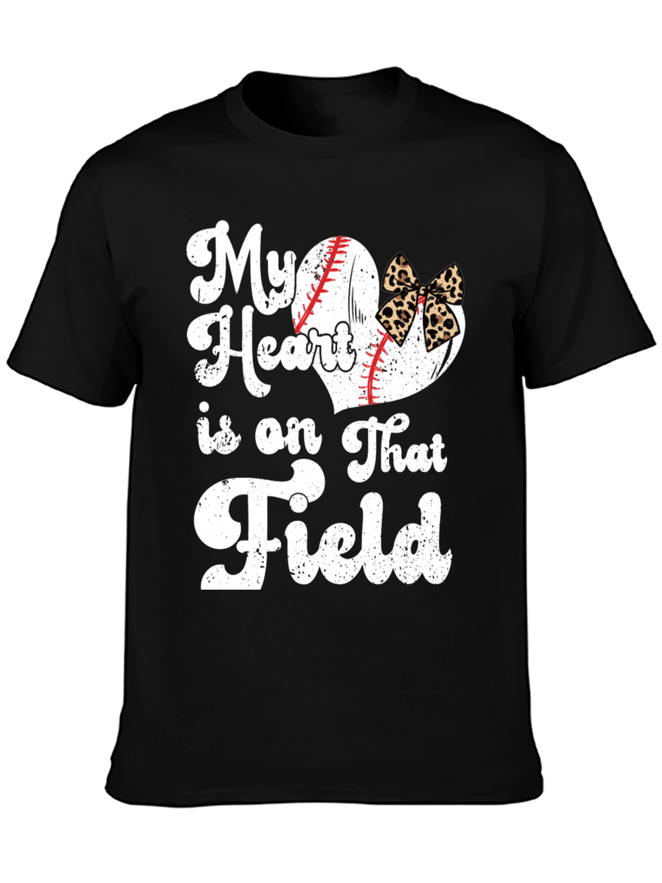 My Heart Is On That Field Baseball Graphic T-Shirt