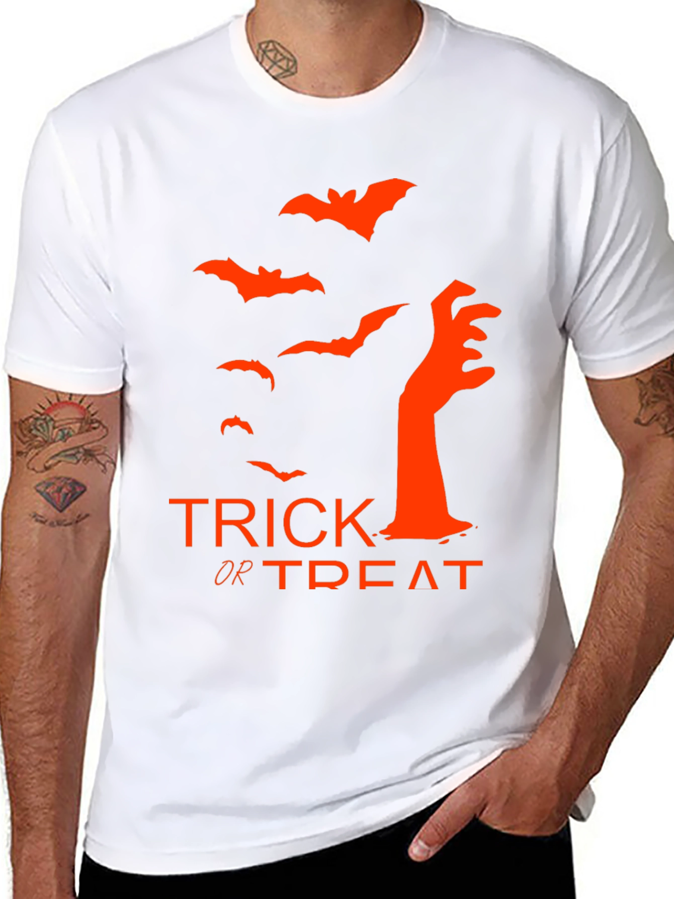 Halloween Trick or Treat Black T-Shirt