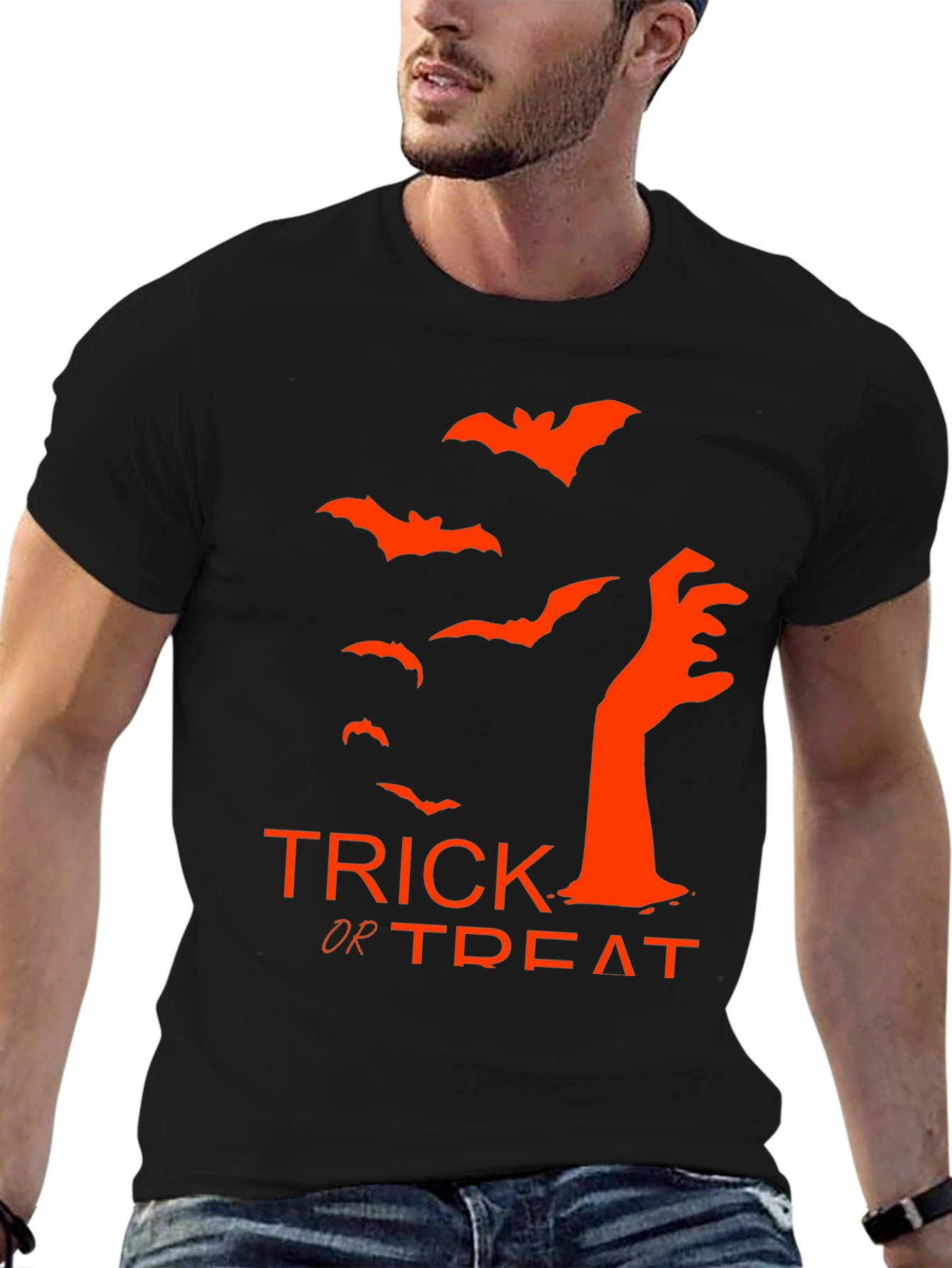 Halloween Trick or Treat Black T-Shirt