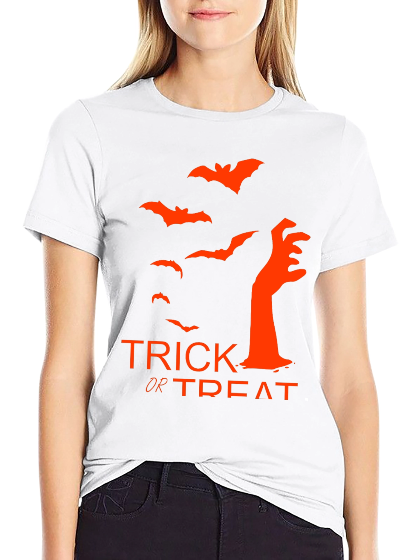 Halloween Trick or Treat Black T-Shirt