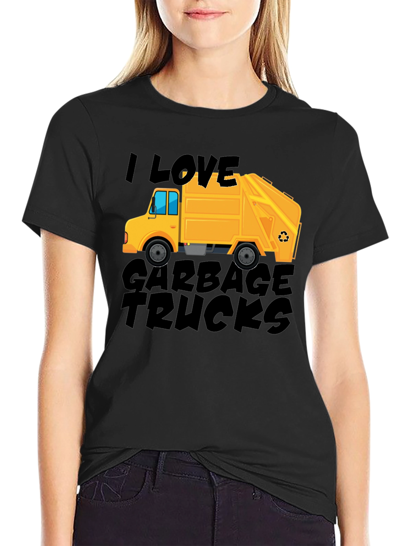 I Love Garbage Trucks Graphic Tee