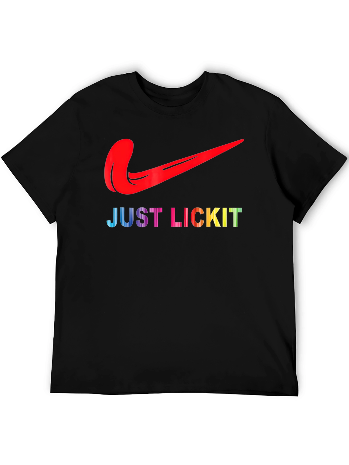 Just Lick It Tongue Logo Graphic Tee