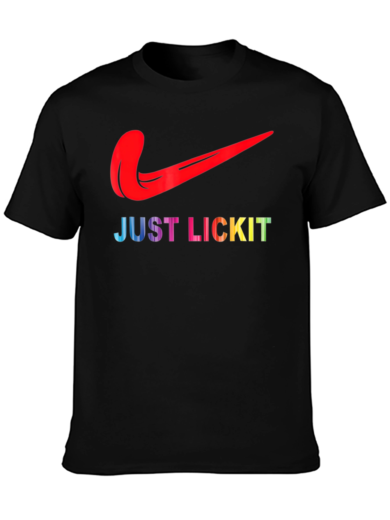 Just Lick It Tongue Logo Graphic Tee