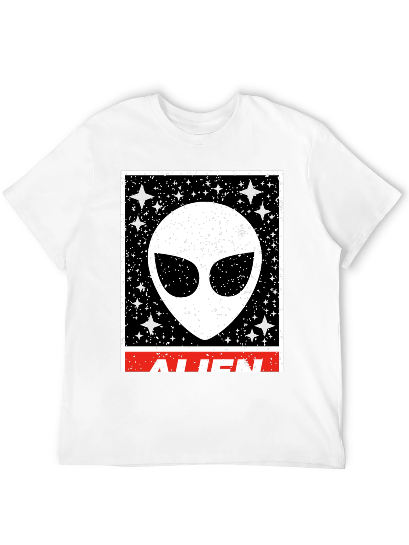 Alien Graphic Print Crew Neck T-Shirt