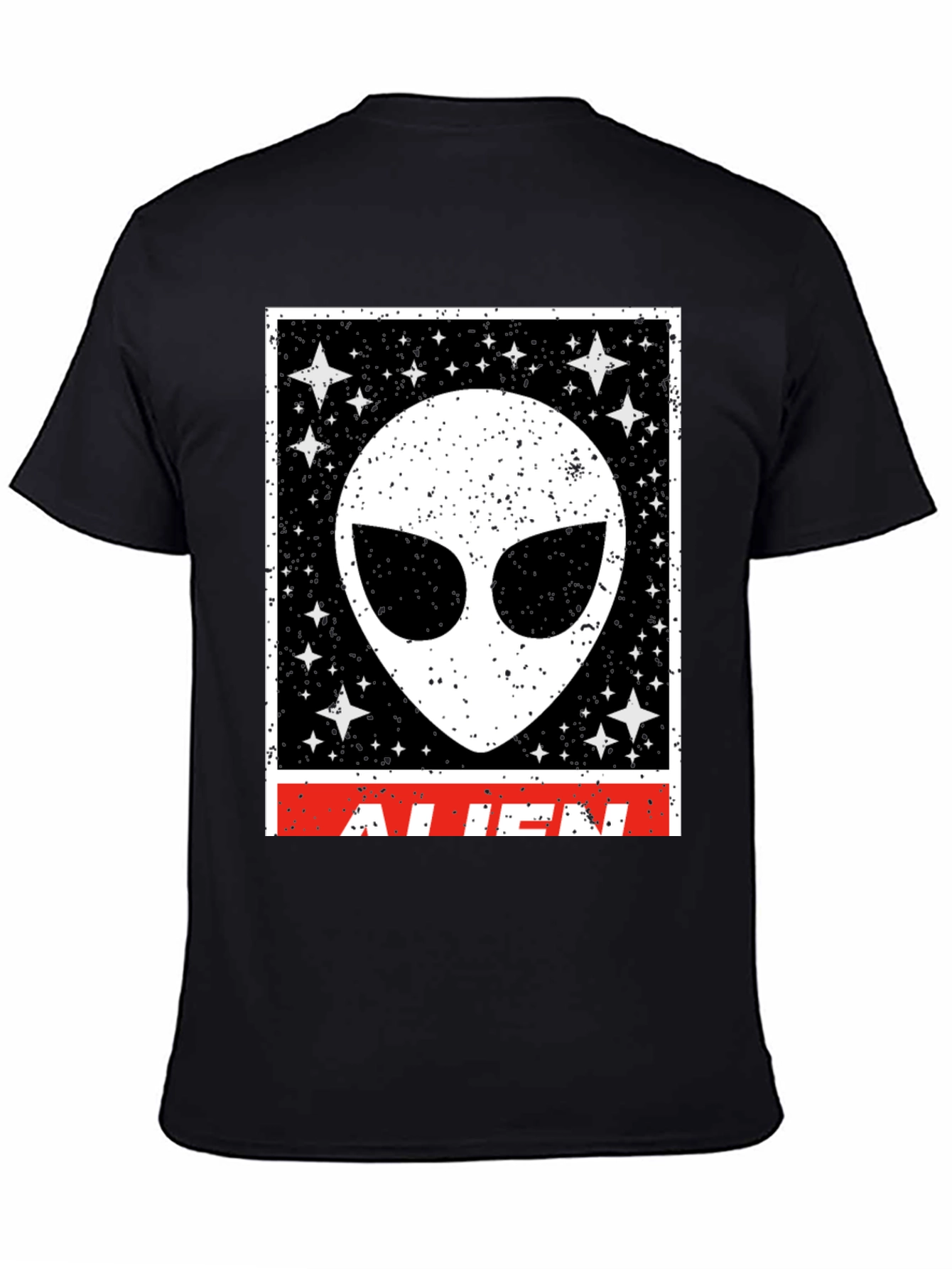 Alien Graphic Print Crew Neck T-Shirt