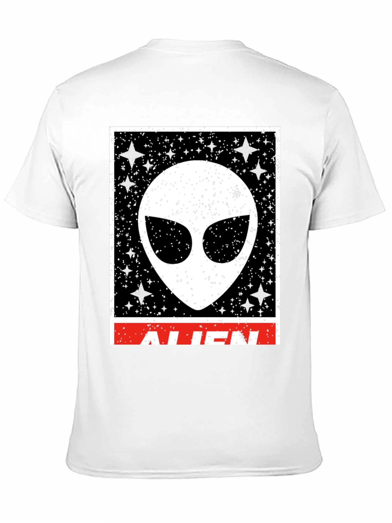 Alien Graphic Print Crew Neck T-Shirt