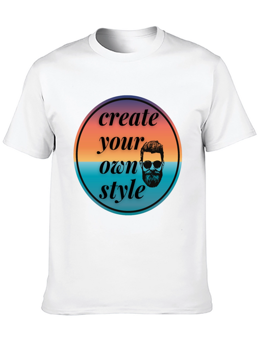 Create Your Own Style Graphic Tee - Black Casual T-Shirt