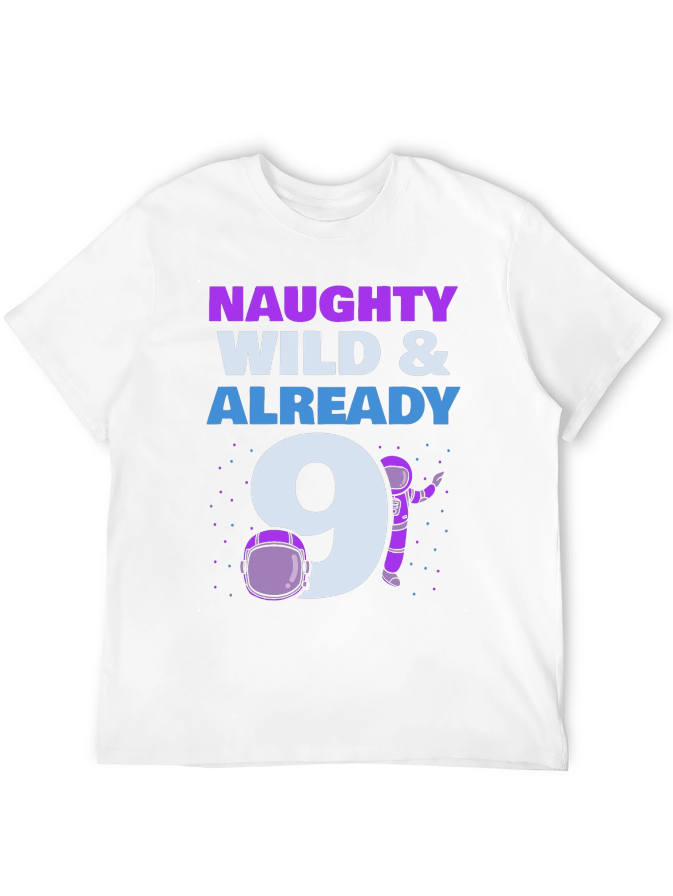 Naughty Wild & Already 9 Black T-Shirt