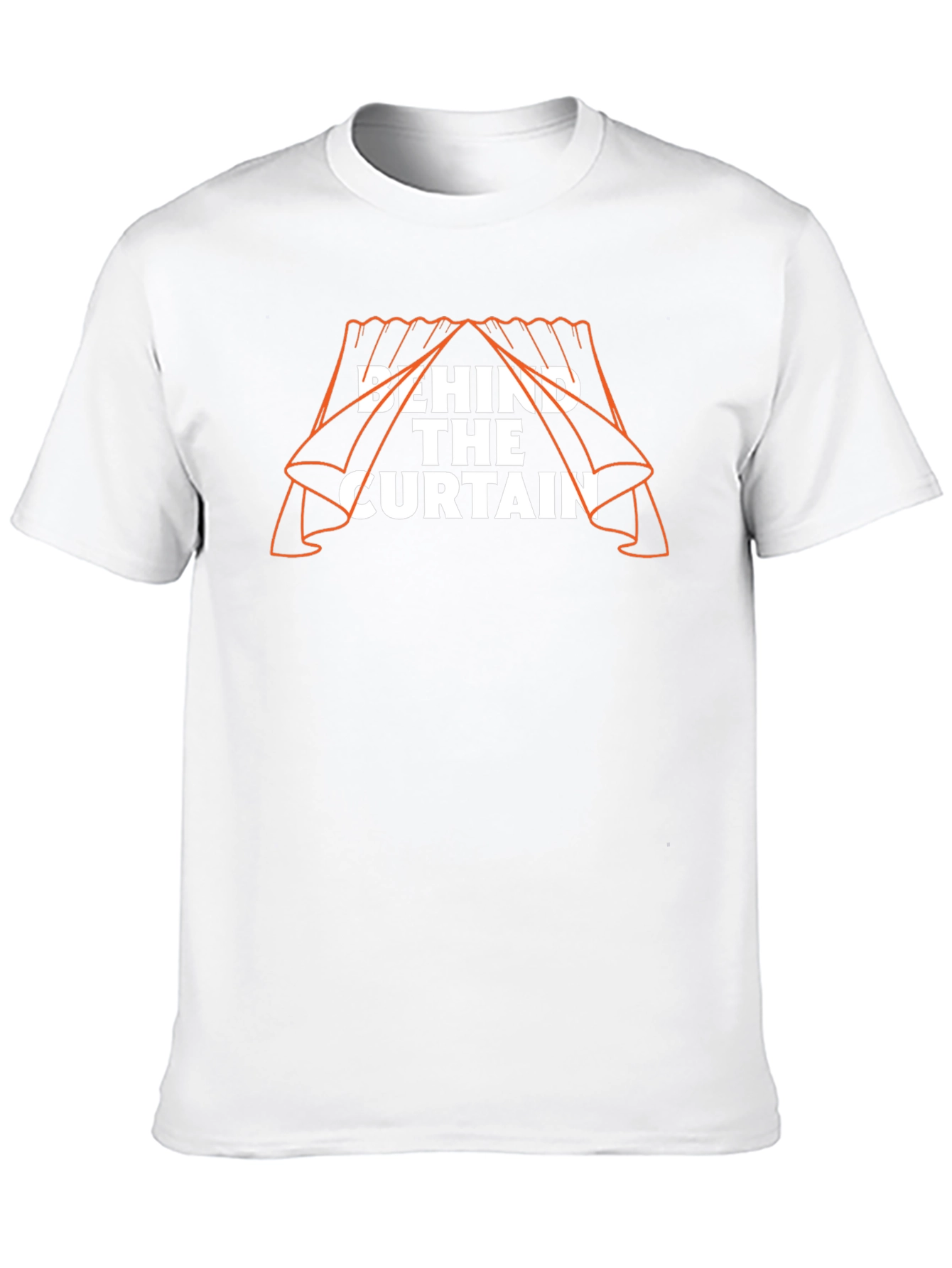Behind the Curtain Graphic Black T-Shirt