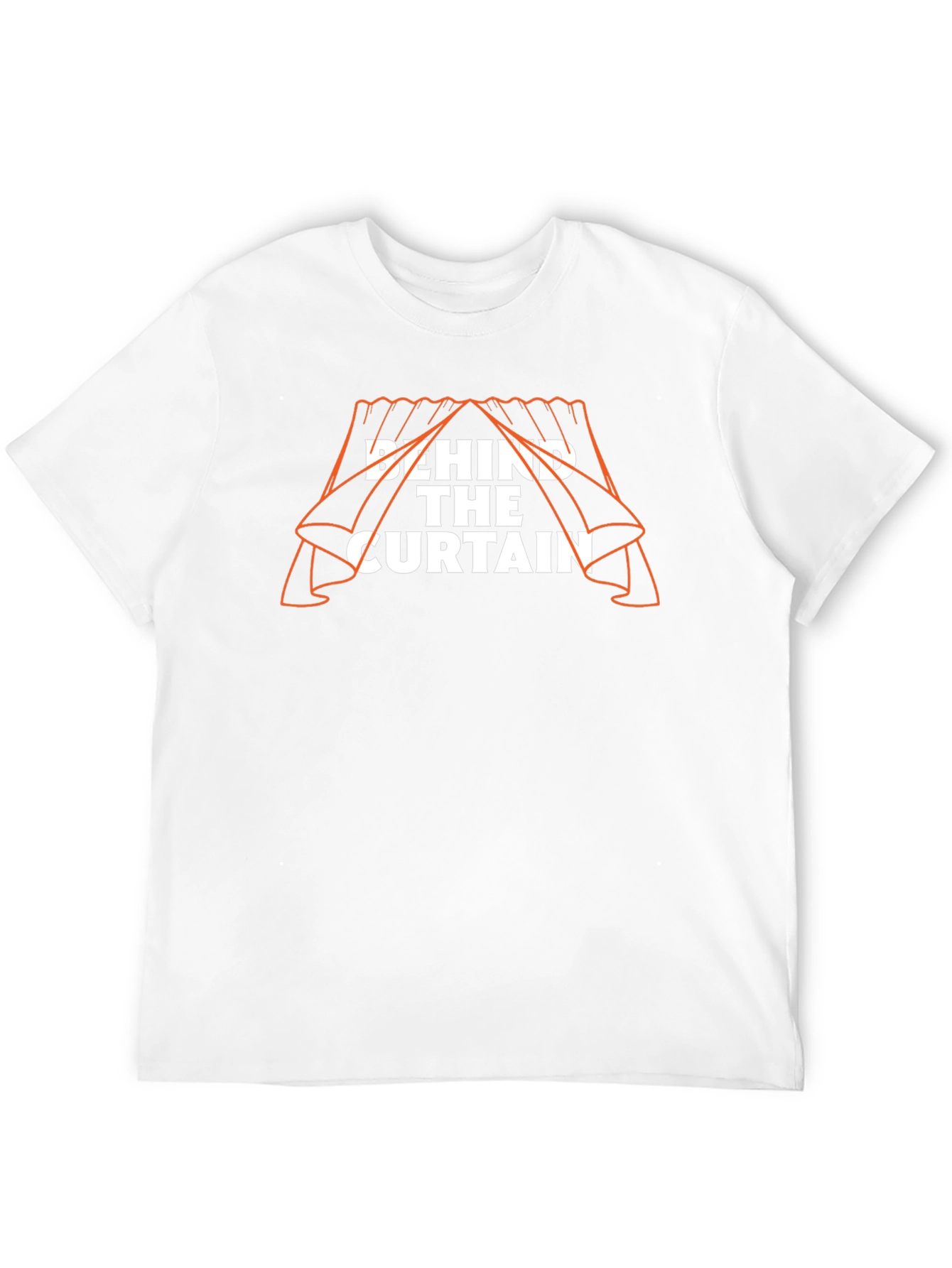 Behind the Curtain Graphic Black T-Shirt