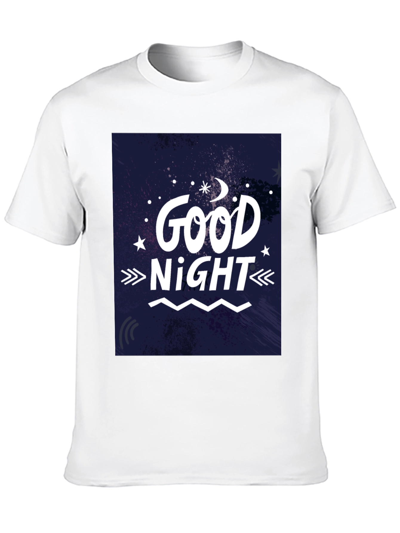 Good Night Graphic T-Shirt - Black Crew Neck Tee