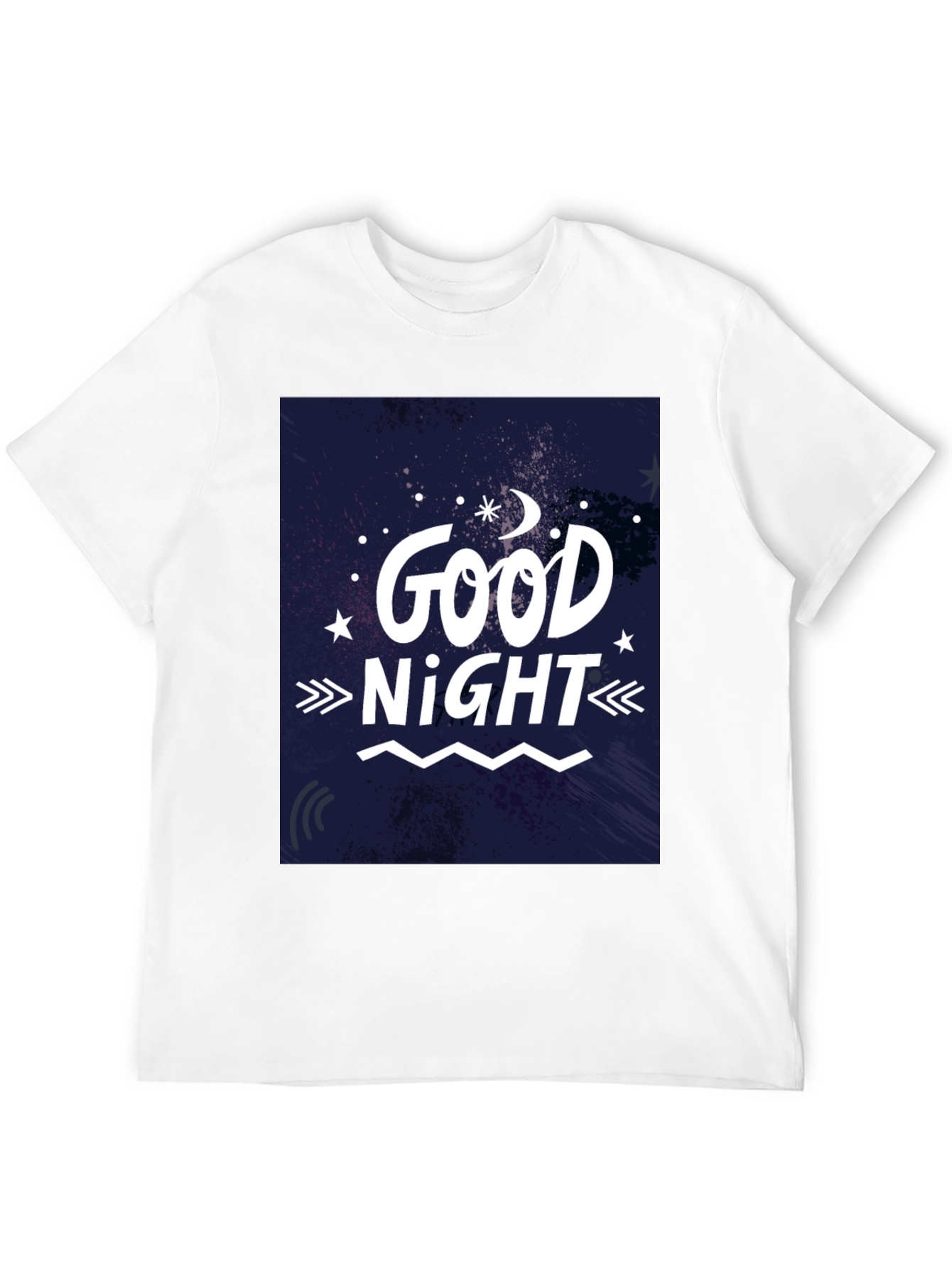 Good Night Graphic T-Shirt - Black Crew Neck Tee
