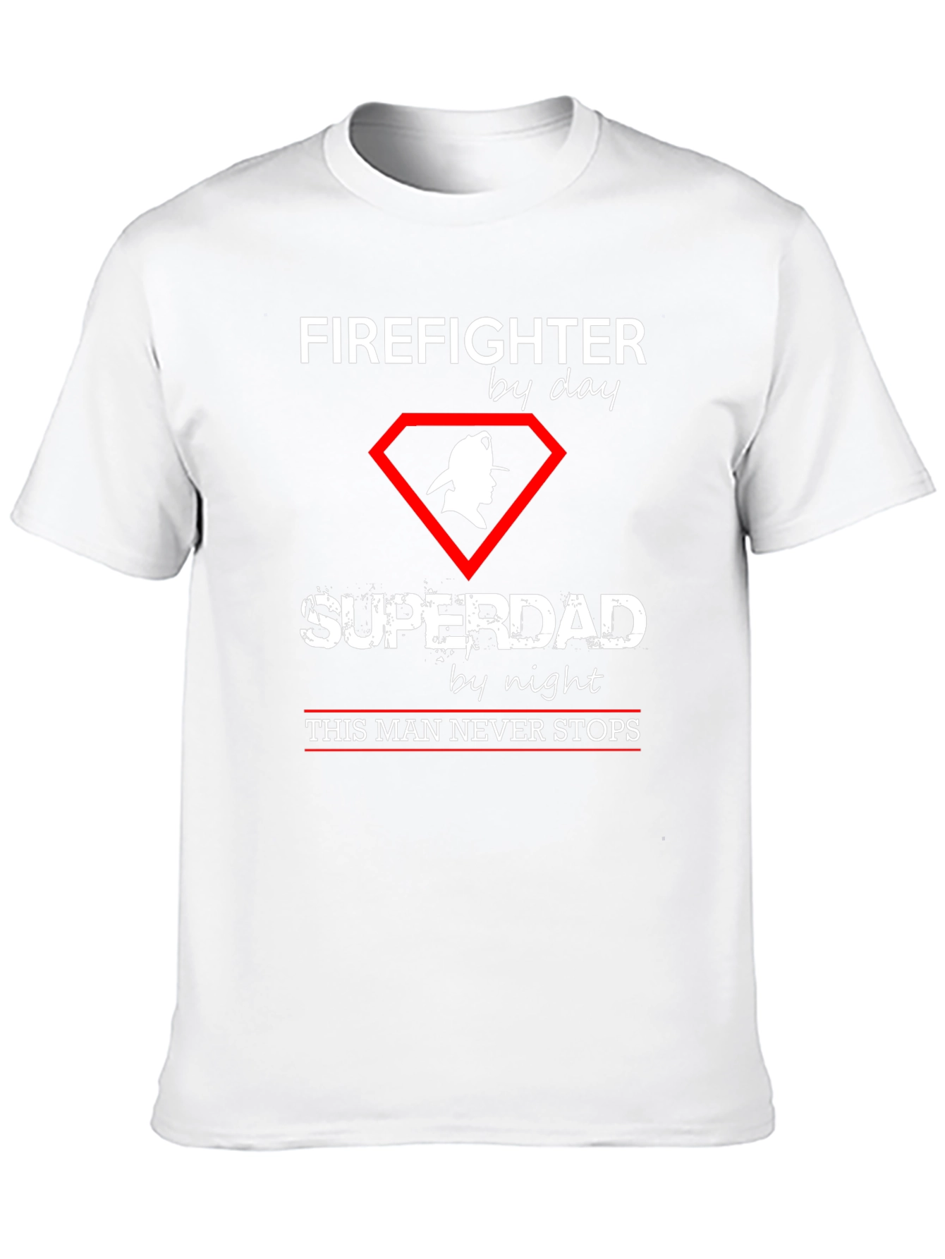 Firefighter Superdad Graphic T-Shirt