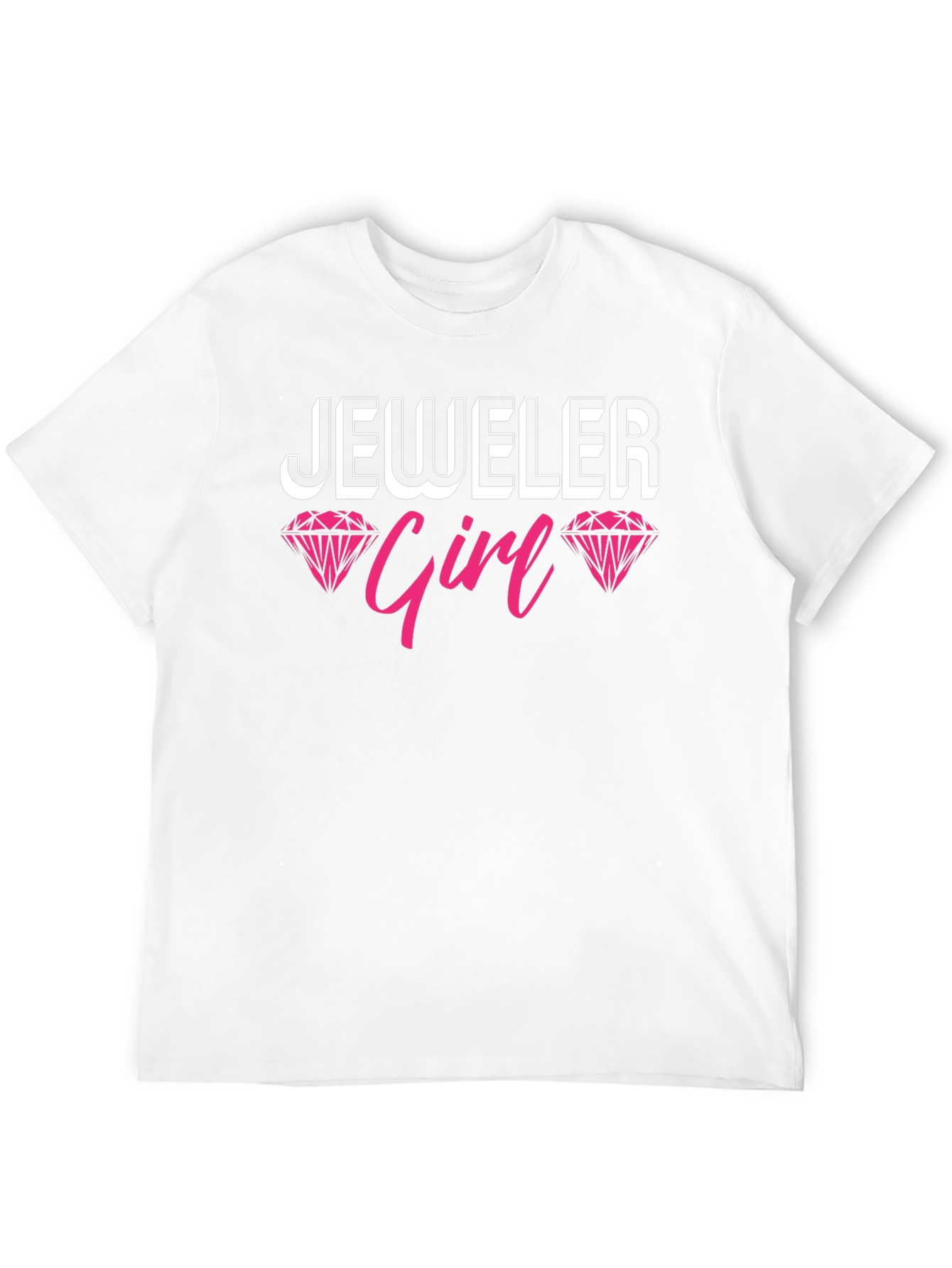 Jeweler Girl Graphic Tee - Black Cotton T-Shirt