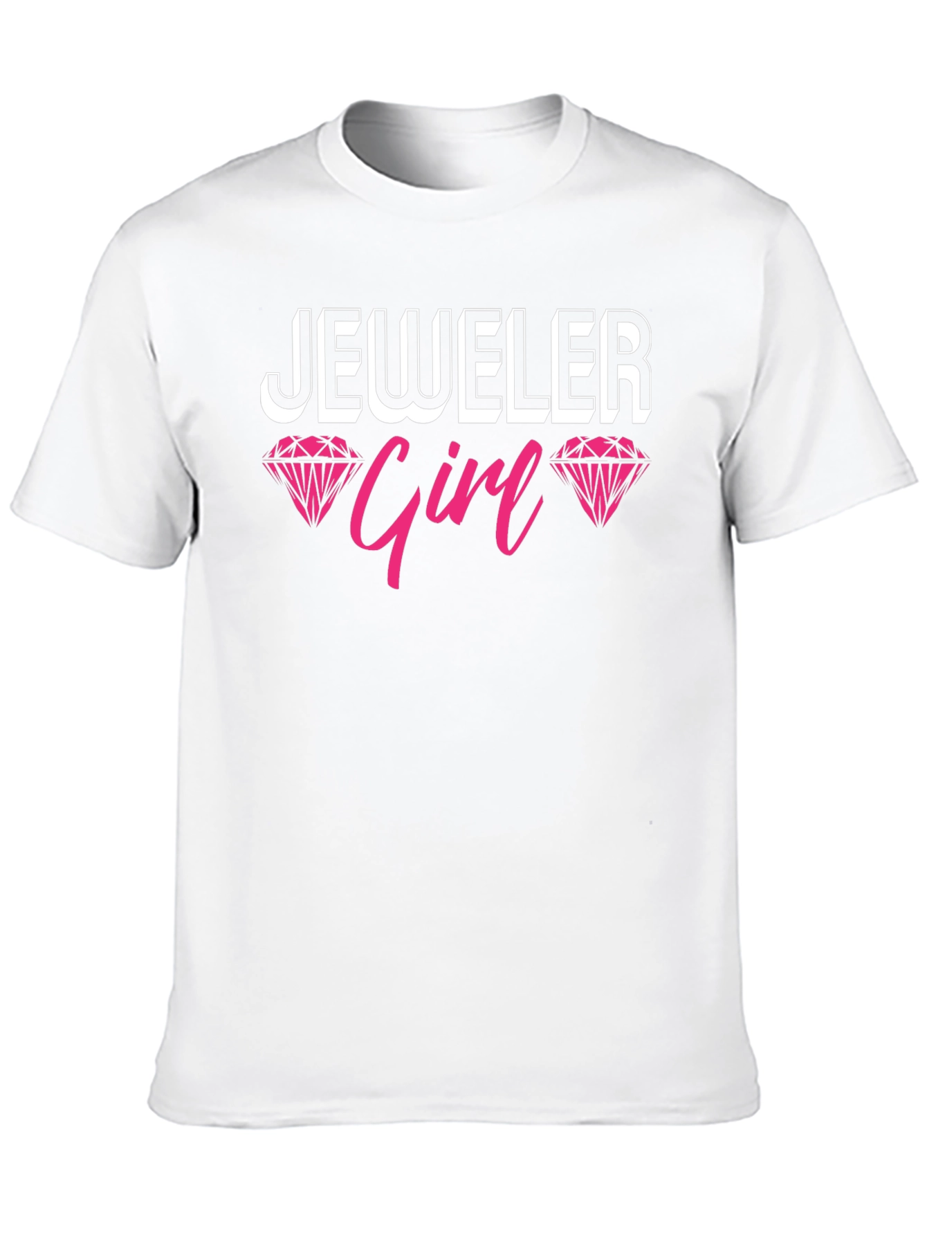 Jeweler Girl Graphic Tee - Black Cotton T-Shirt