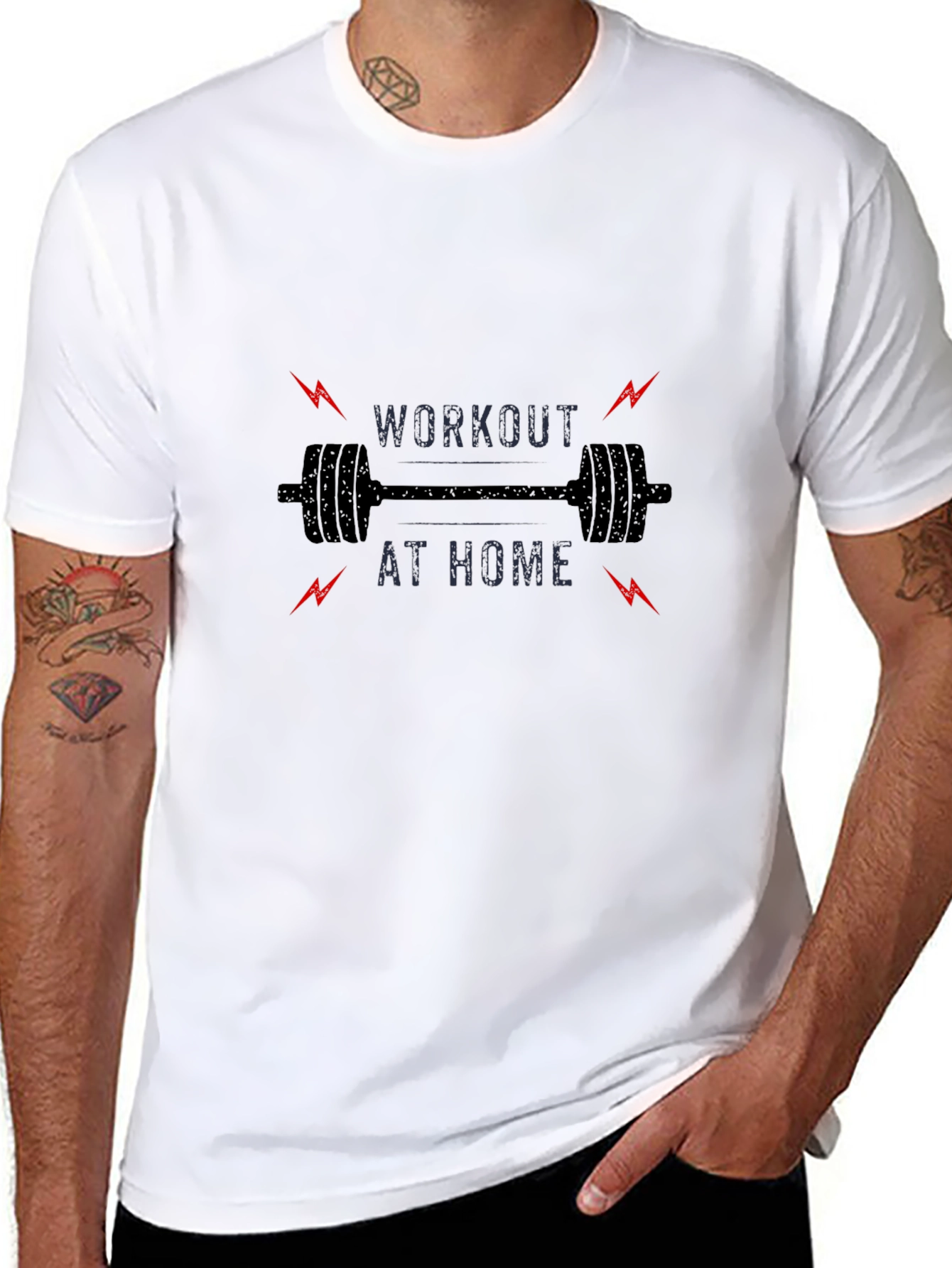 Workout at Home Graphic Tee