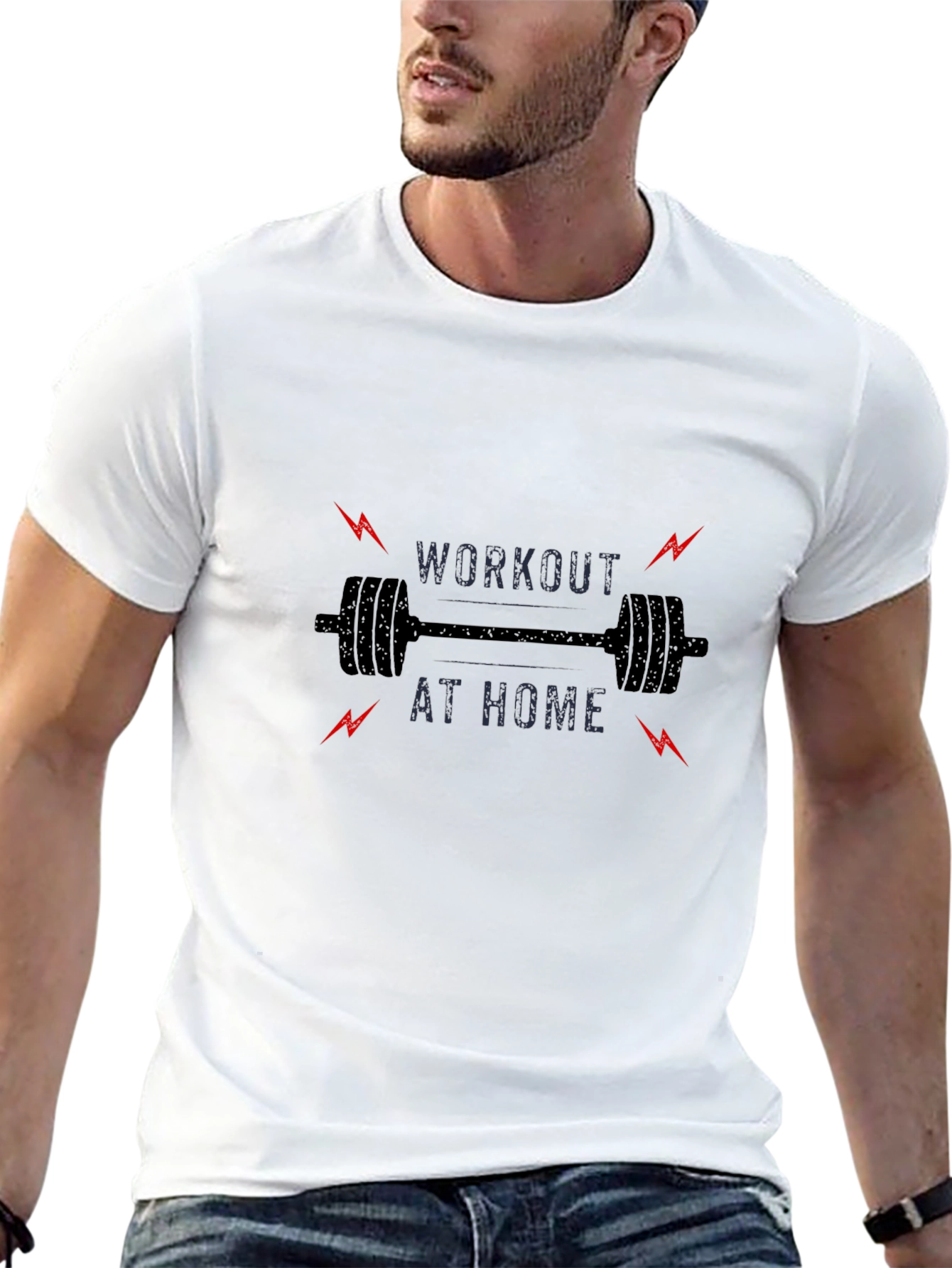 Workout at Home Graphic Tee