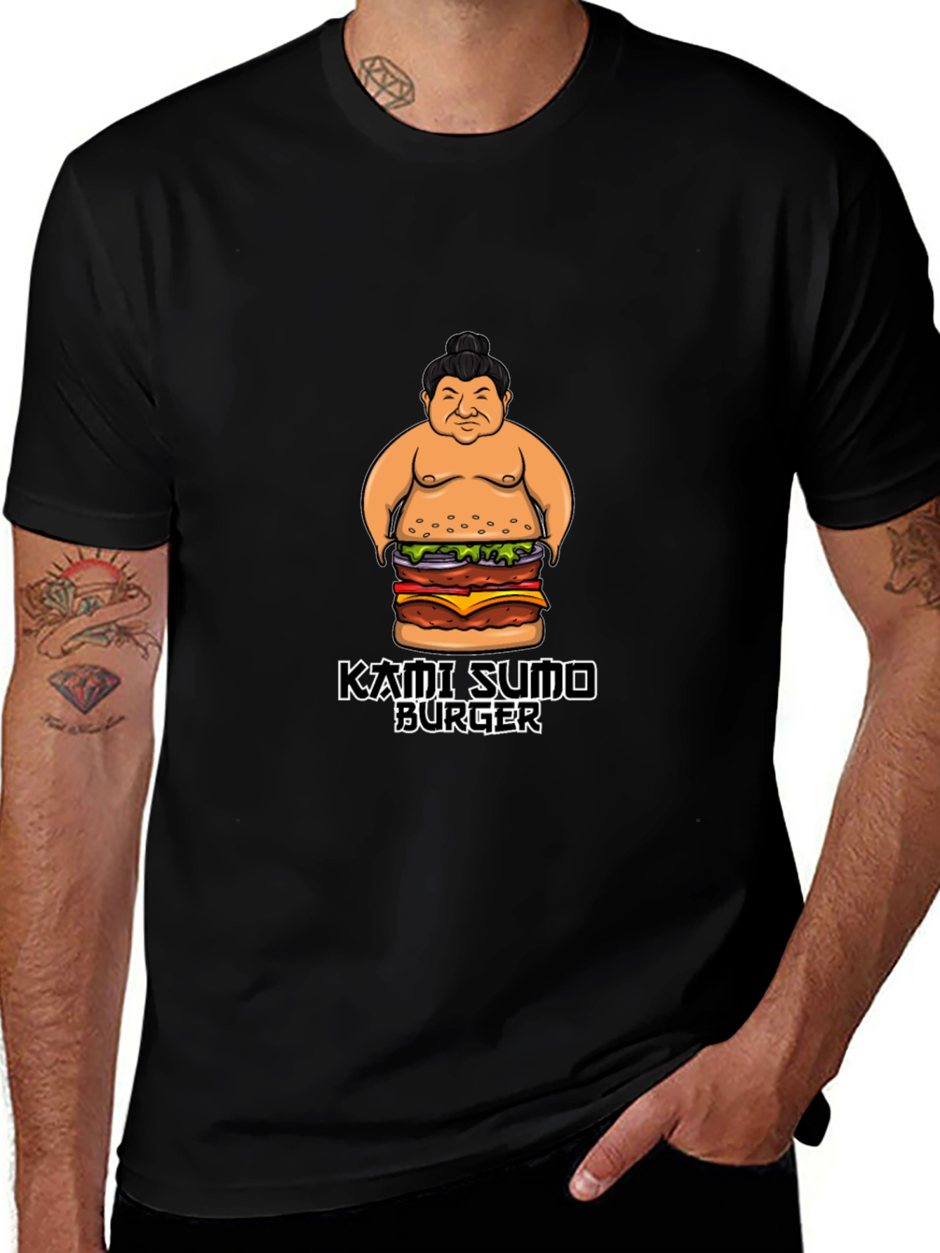 Kami Sumo Burger Graphic T-Shirt