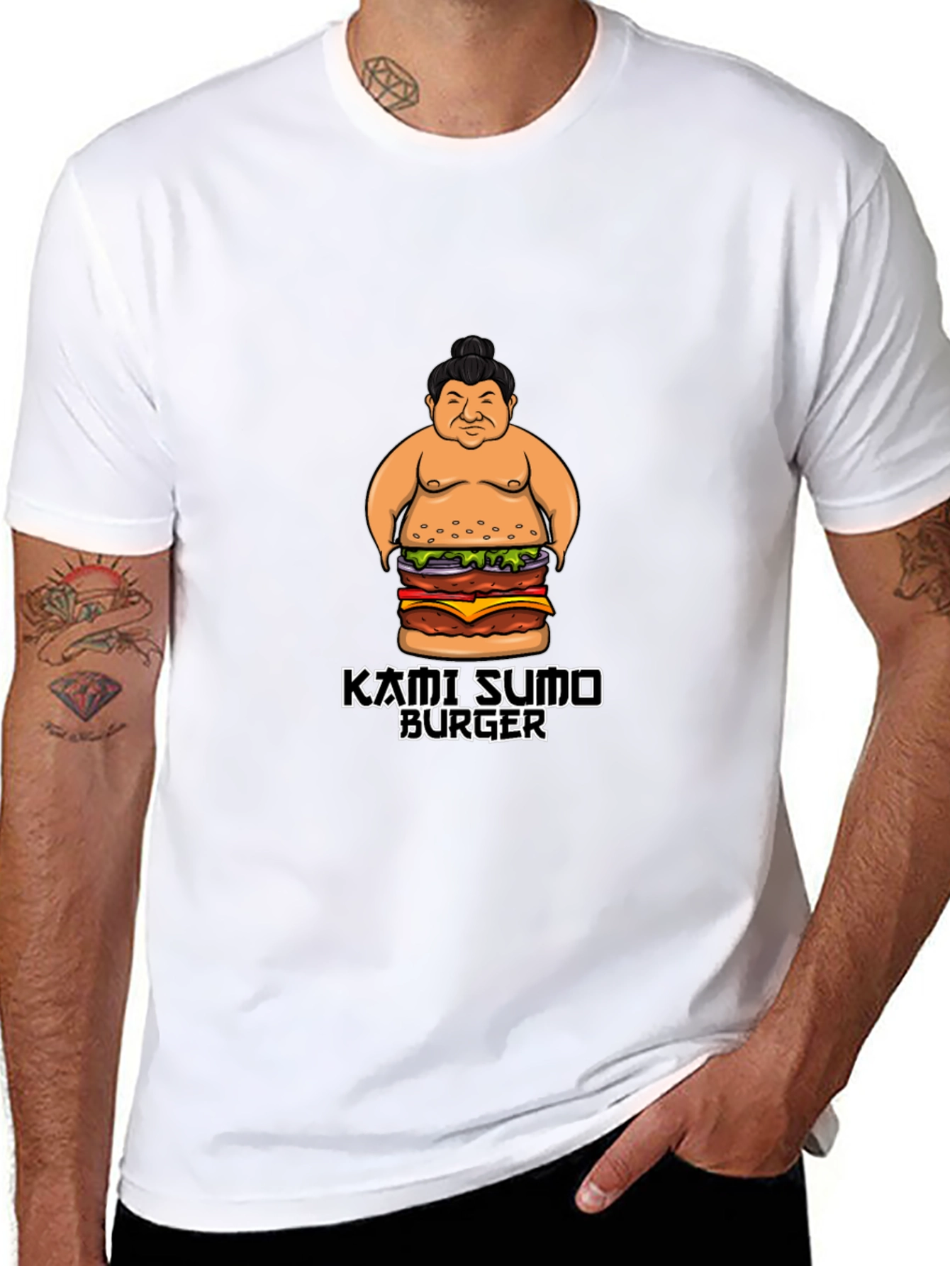 Kami Sumo Burger Graphic T-Shirt