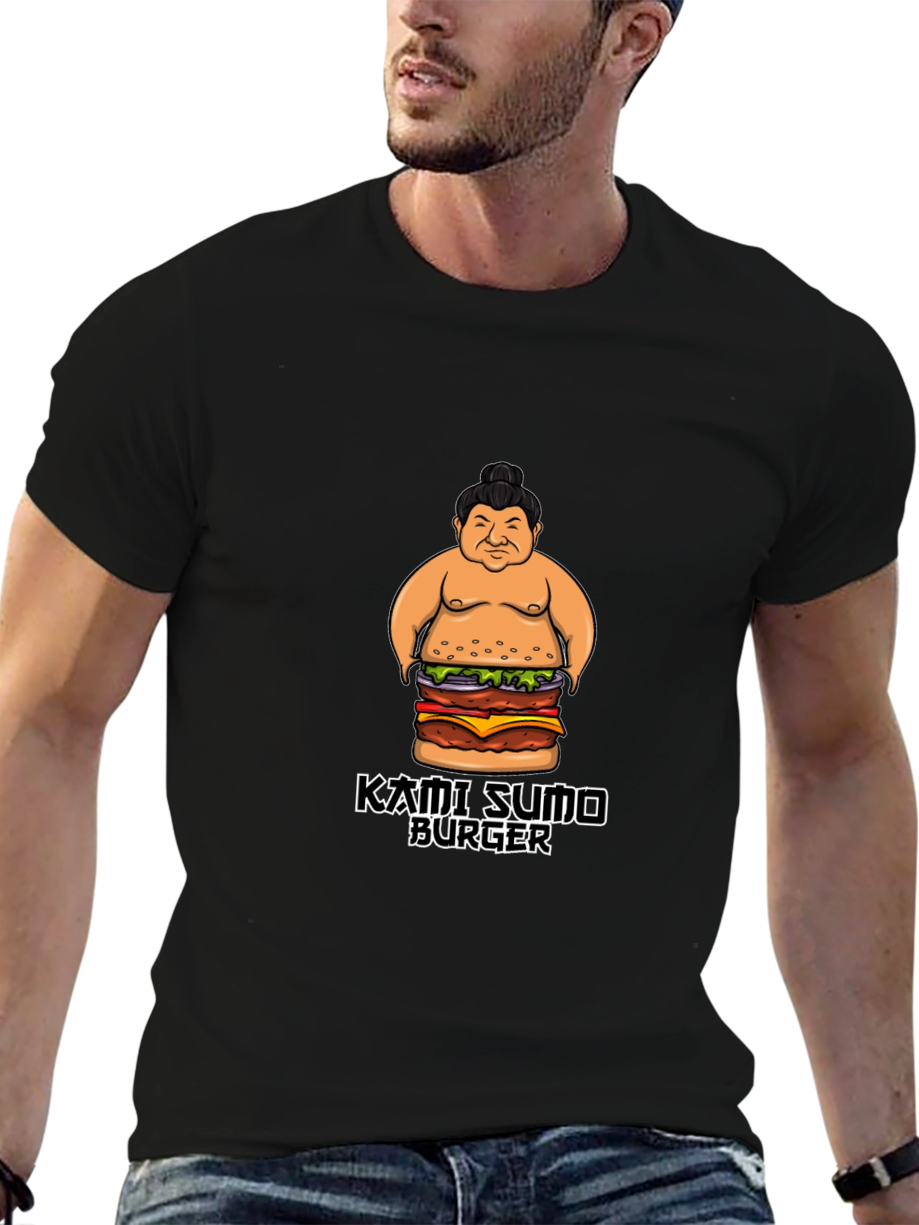 Kami Sumo Burger Graphic T-Shirt