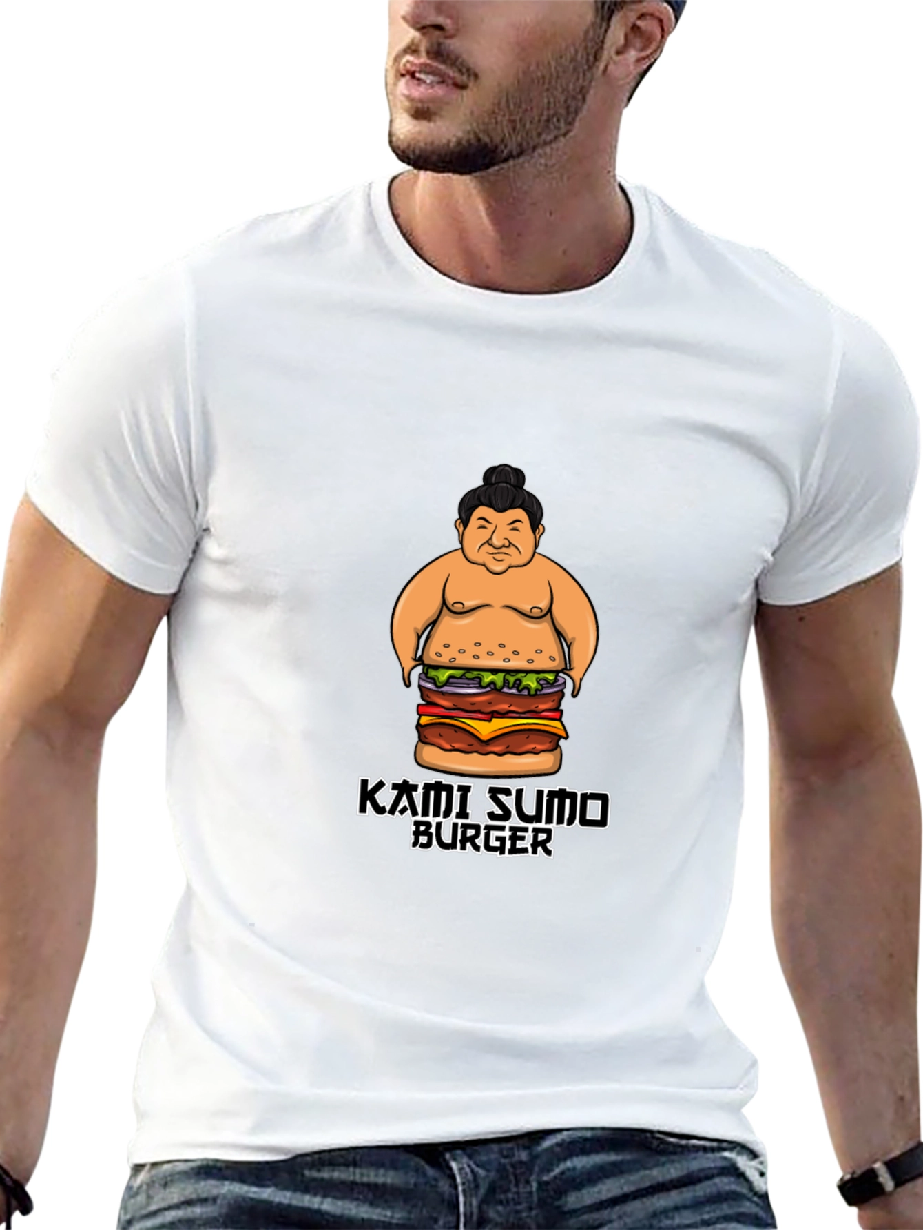 Kami Sumo Burger Graphic T-Shirt
