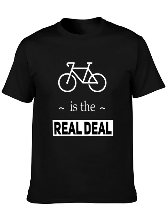 Bike is the Real Deal Black Graphic Tee