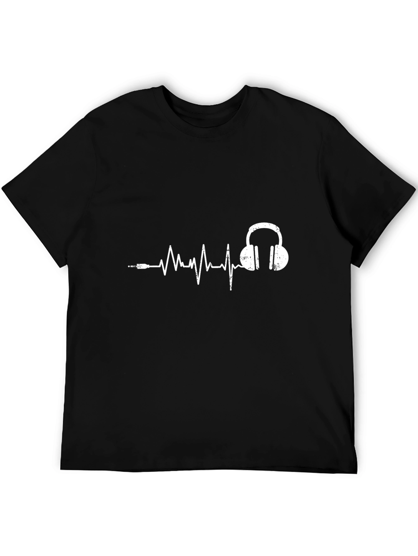 Cool Heartbeat Headphones Graphic Tee
